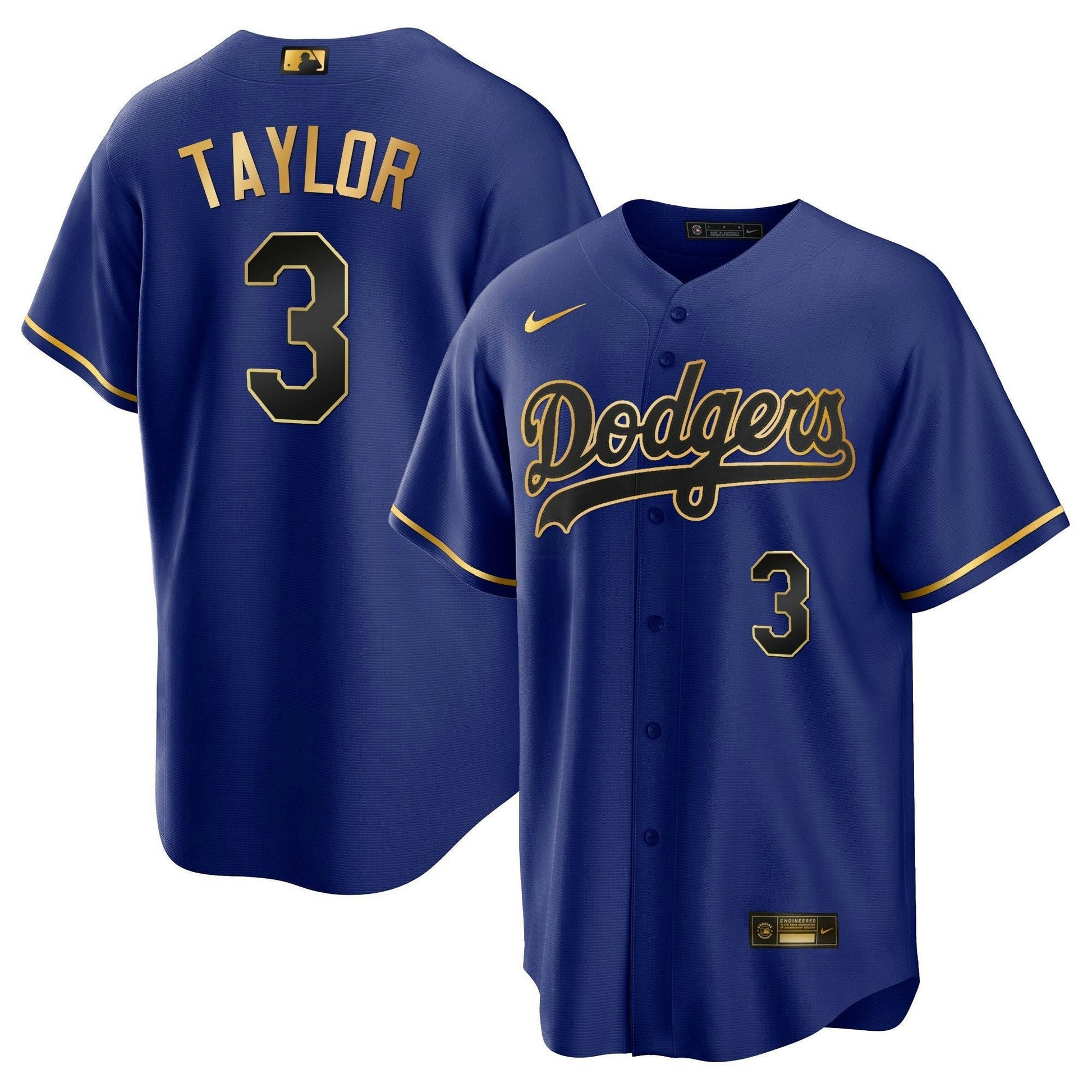 Camisa MLB Los Angeles Dodgers Men’s Los Angeles Cool Base Dourada Jersey