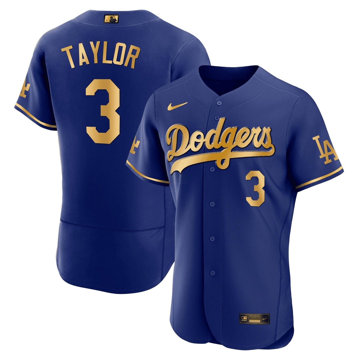 Camisa MLB Los Angeles Dodgers Men’s Los Angeles Flex Base Dourada Jersey