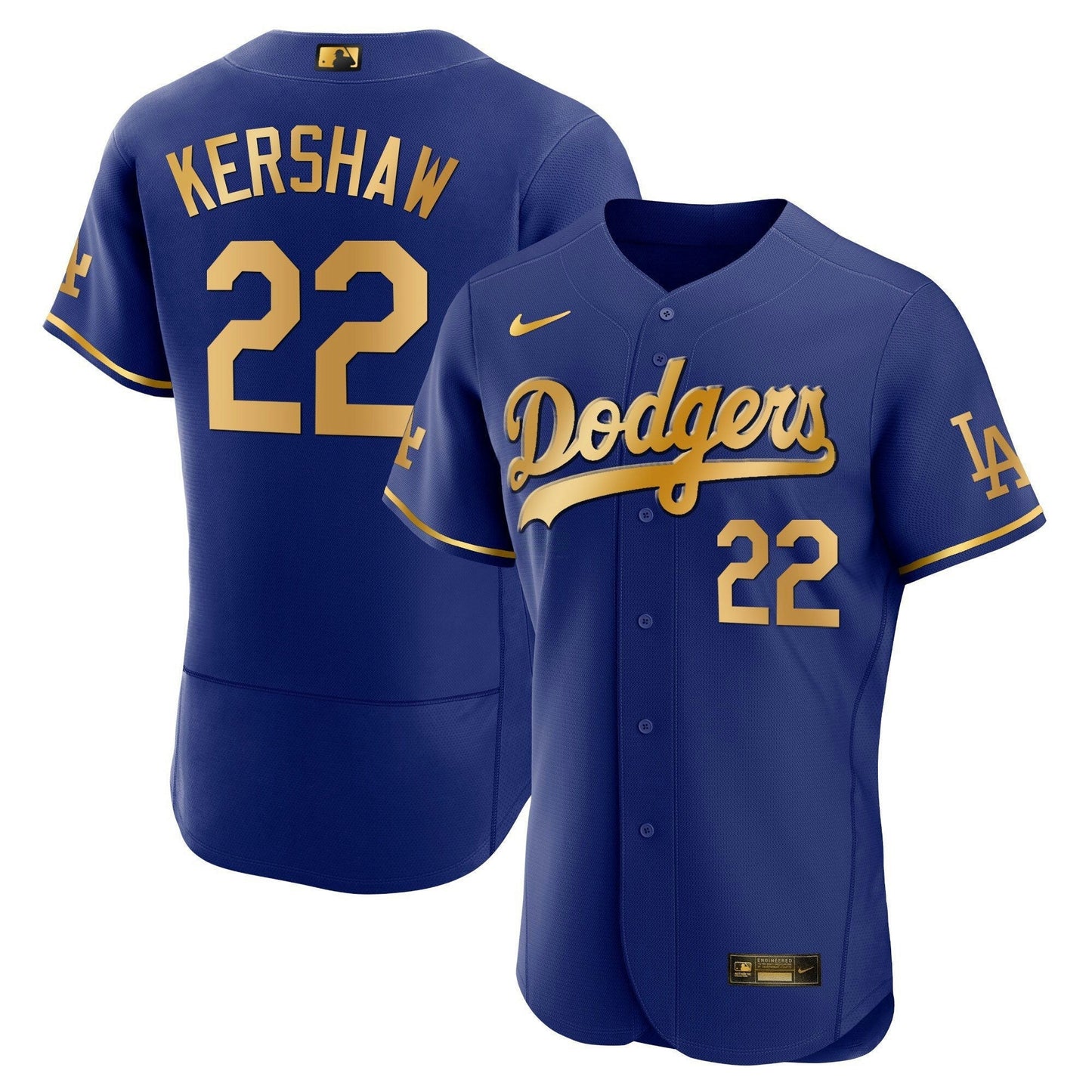 Camisa MLB Los Angeles Dodgers Men’s Los Angeles Flex Base Dourada Jersey