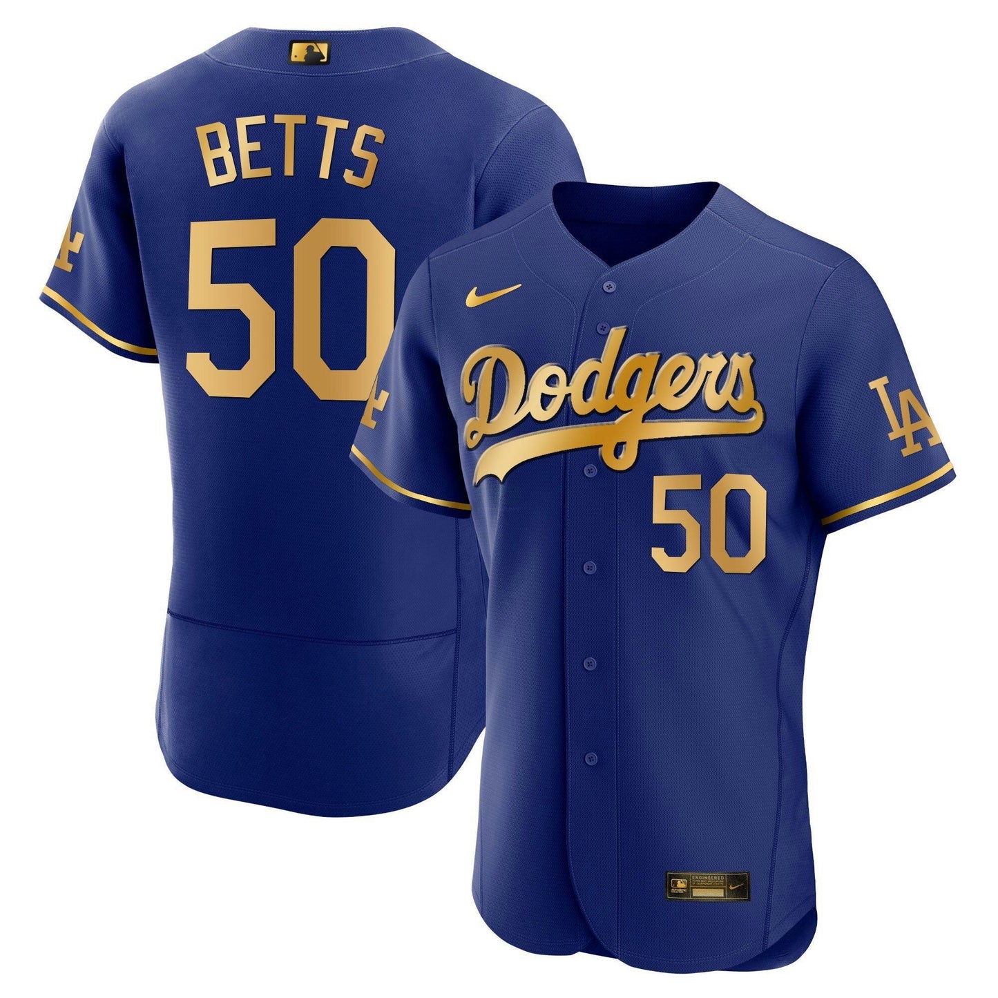 Camisa MLB Los Angeles Dodgers Men’s Los Angeles Flex Base Dourada Jersey