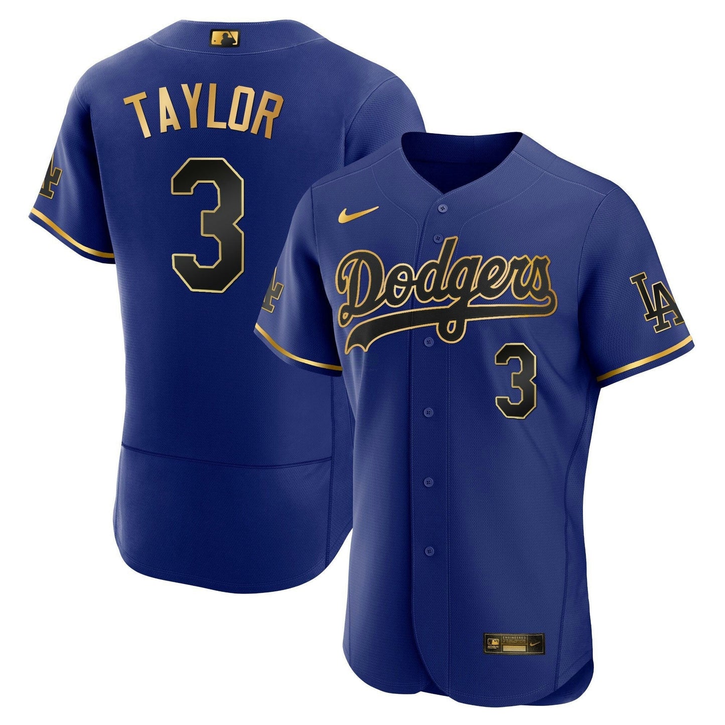 Camisa MLB Los Angeles Dodgers Men’s Los Angeles Flex Base Dourada Jersey