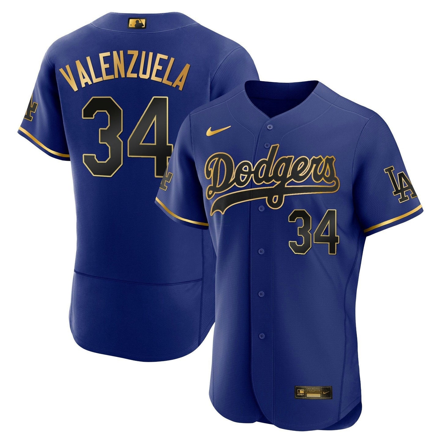 Camisa MLB Los Angeles Dodgers Men’s Los Angeles Flex Base Dourada Jersey