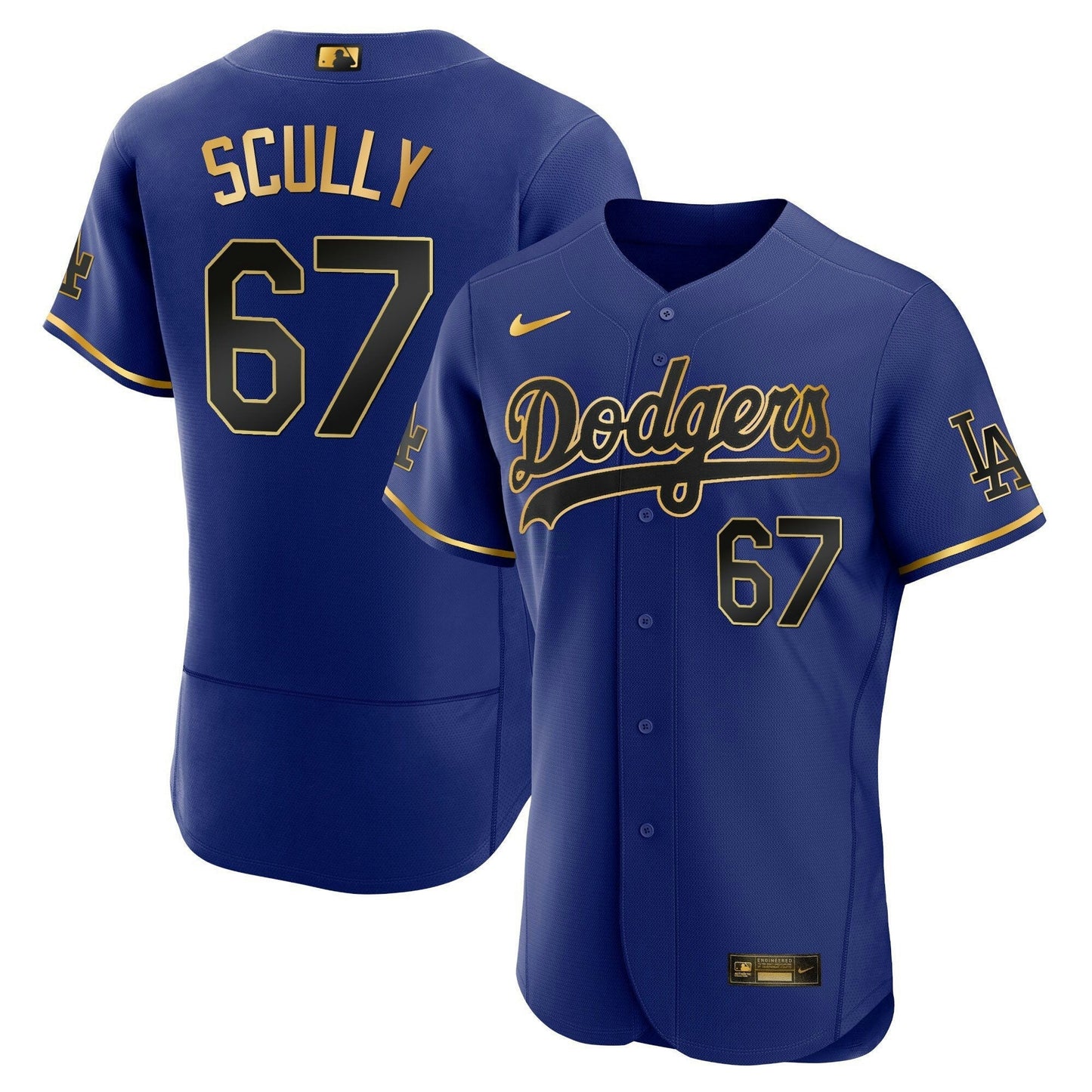 Camisa MLB Los Angeles Dodgers Men’s Los Angeles Flex Base Dourada Jersey