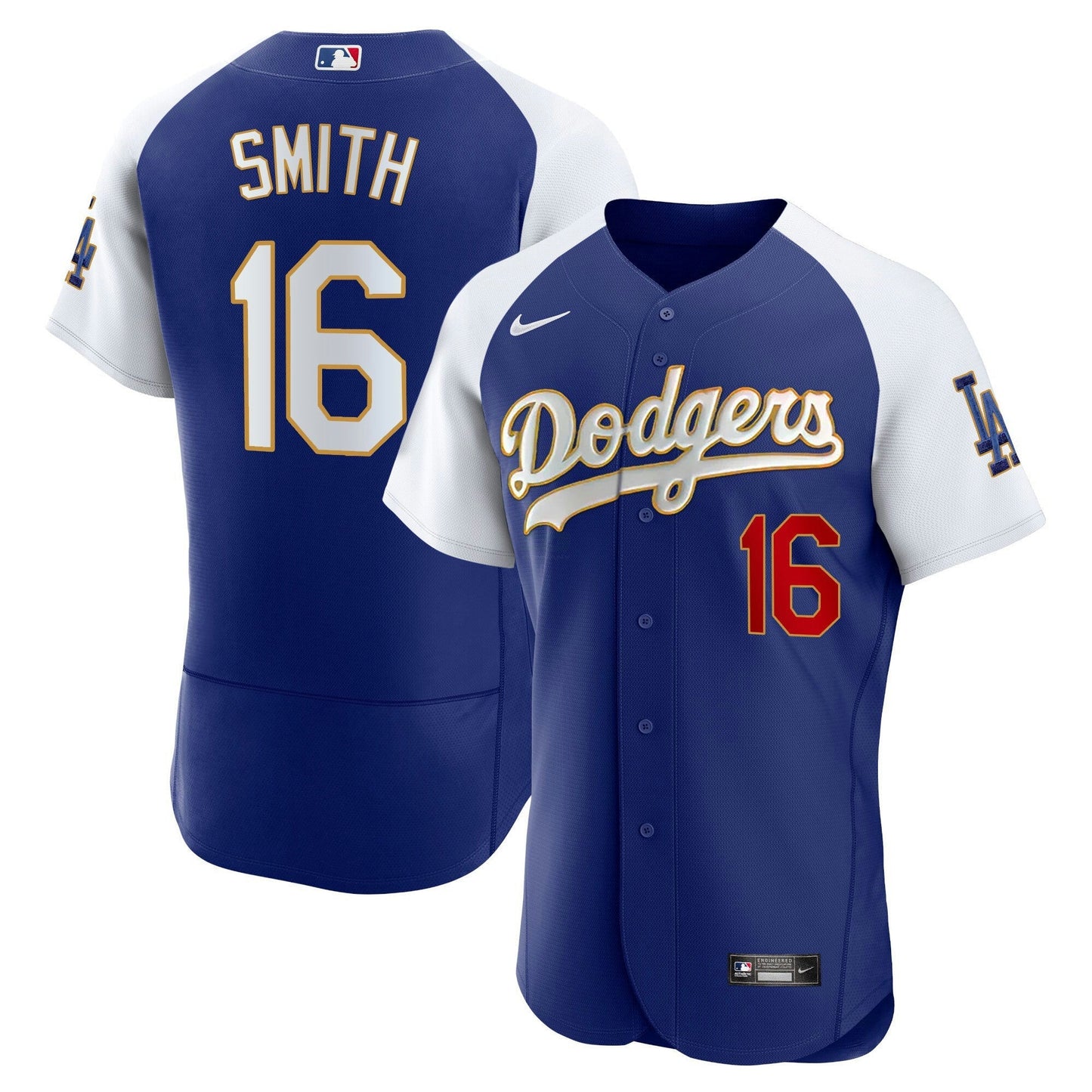 Camisa MLB Men’s Los Angeles Gold Trim Flex Base Jersey