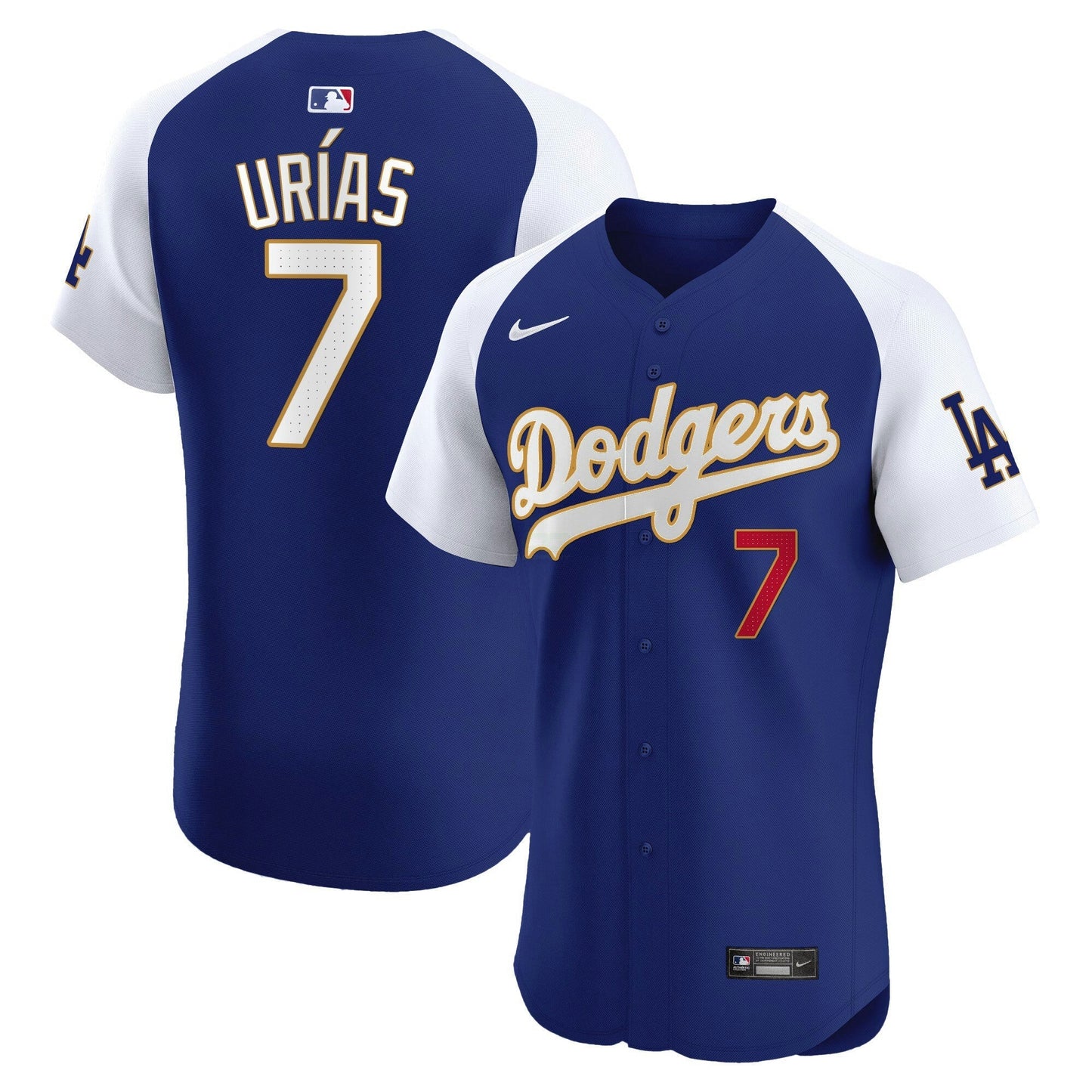 Camisa MLB Men’s Los Angeles Gold Trim Premier Elite Jersey