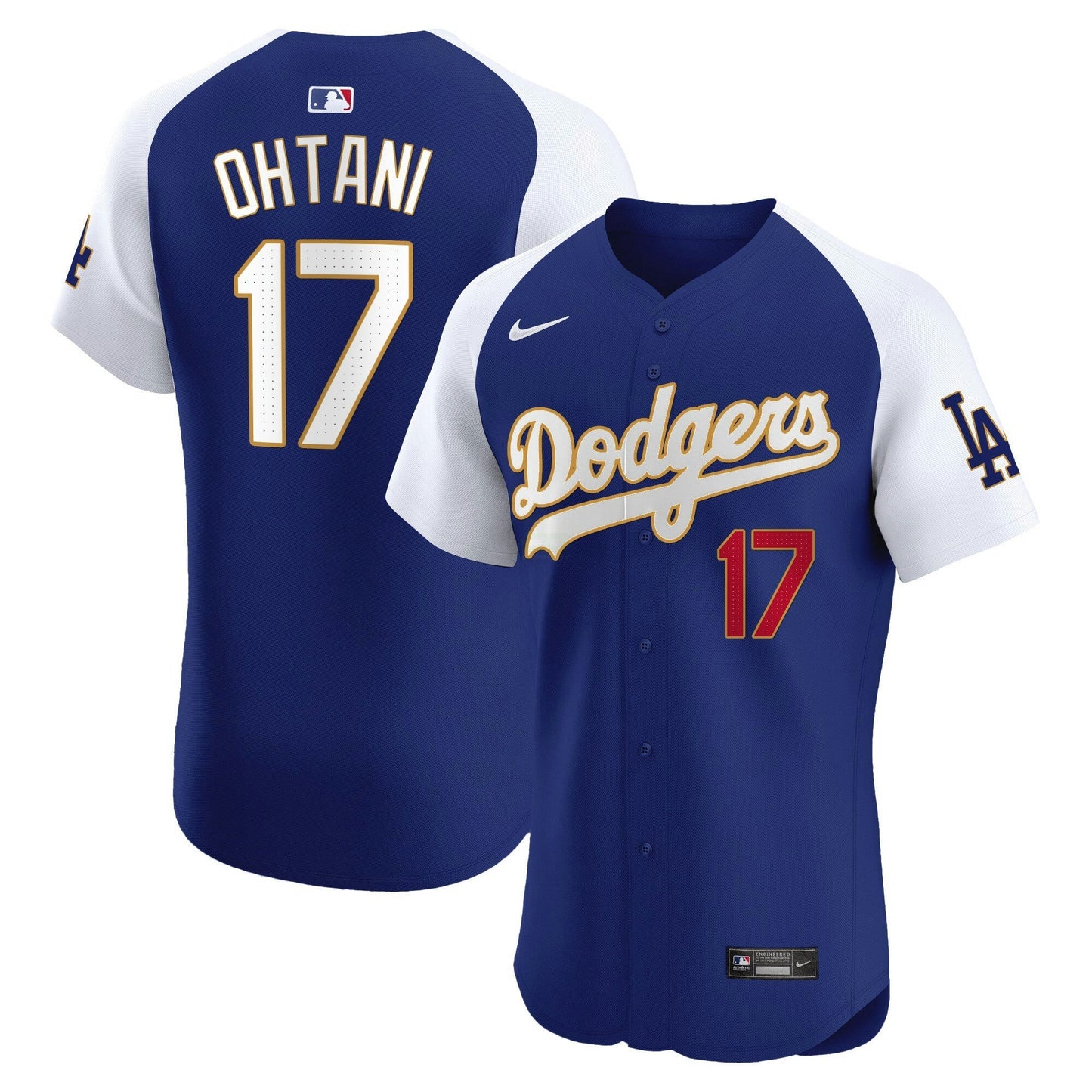 Camisa MLB Men’s Los Angeles Gold Trim Premier Elite Jersey