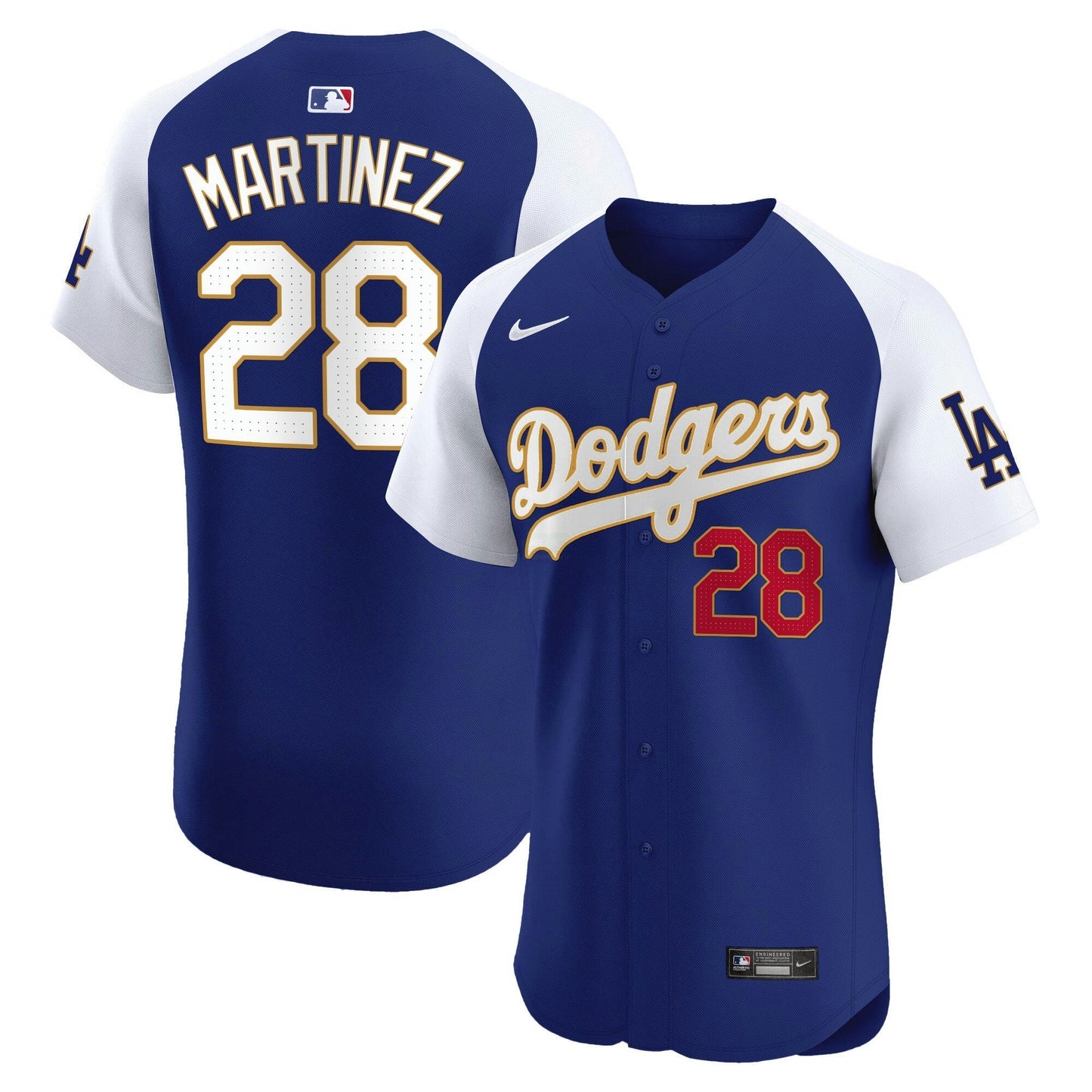 Camisa MLB Men’s Los Angeles Gold Trim Premier Elite Jersey
