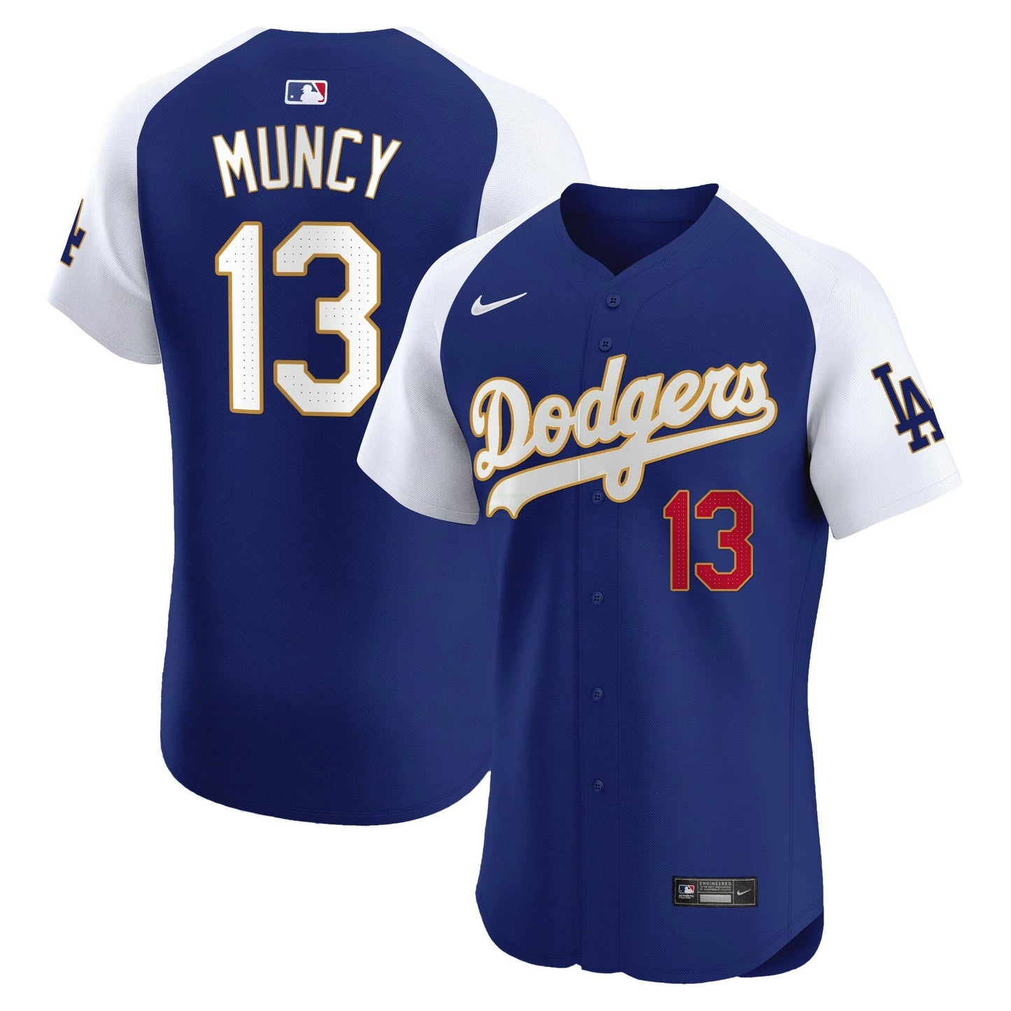 Camisa MLB Men’s Los Angeles Gold Trim Premier Elite Jersey