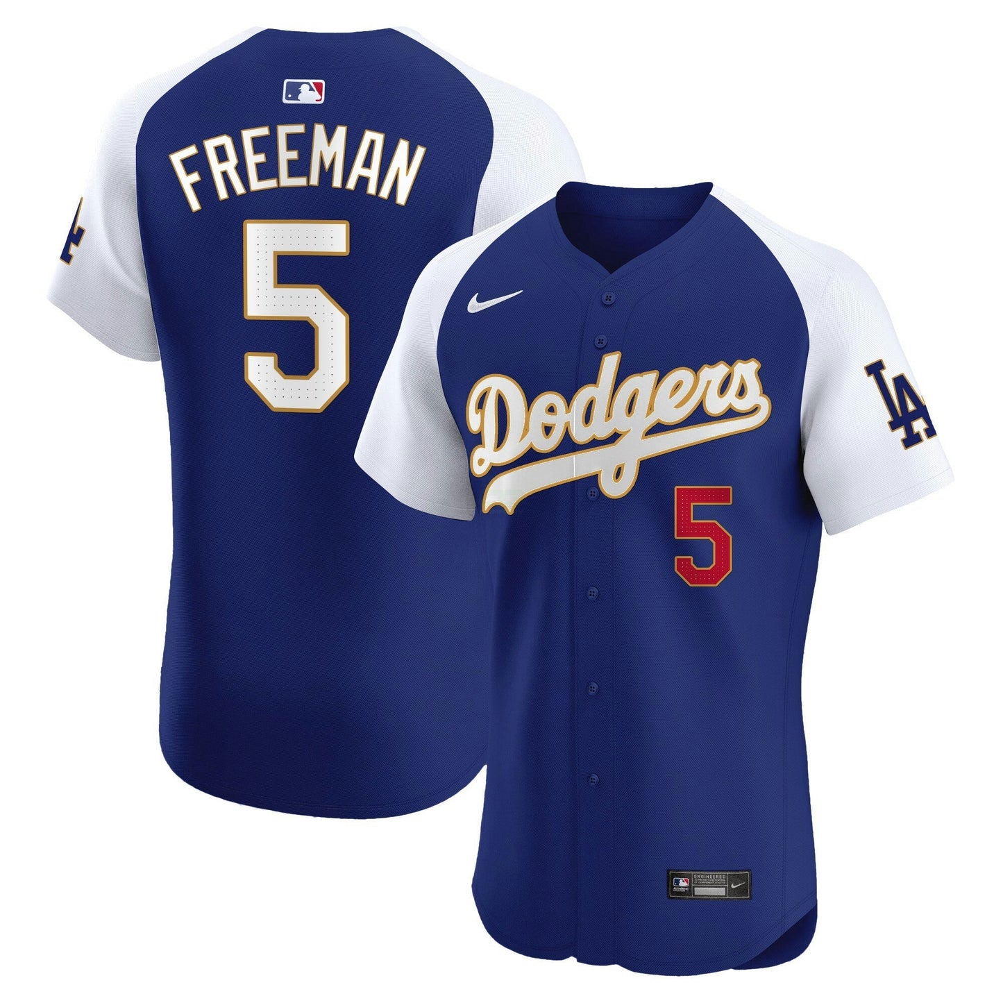 Camisa MLB Men’s Los Angeles Gold Trim Premier Elite Jersey