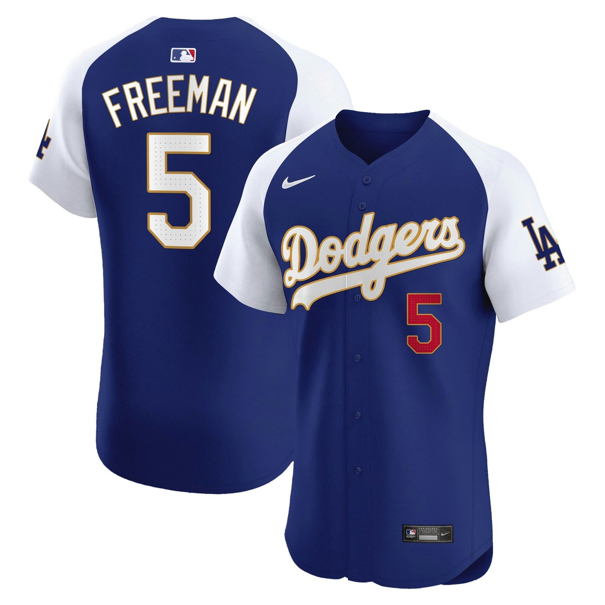 Camisa MLB Men’s Los Angeles Gold Trim Premier Elite Jersey