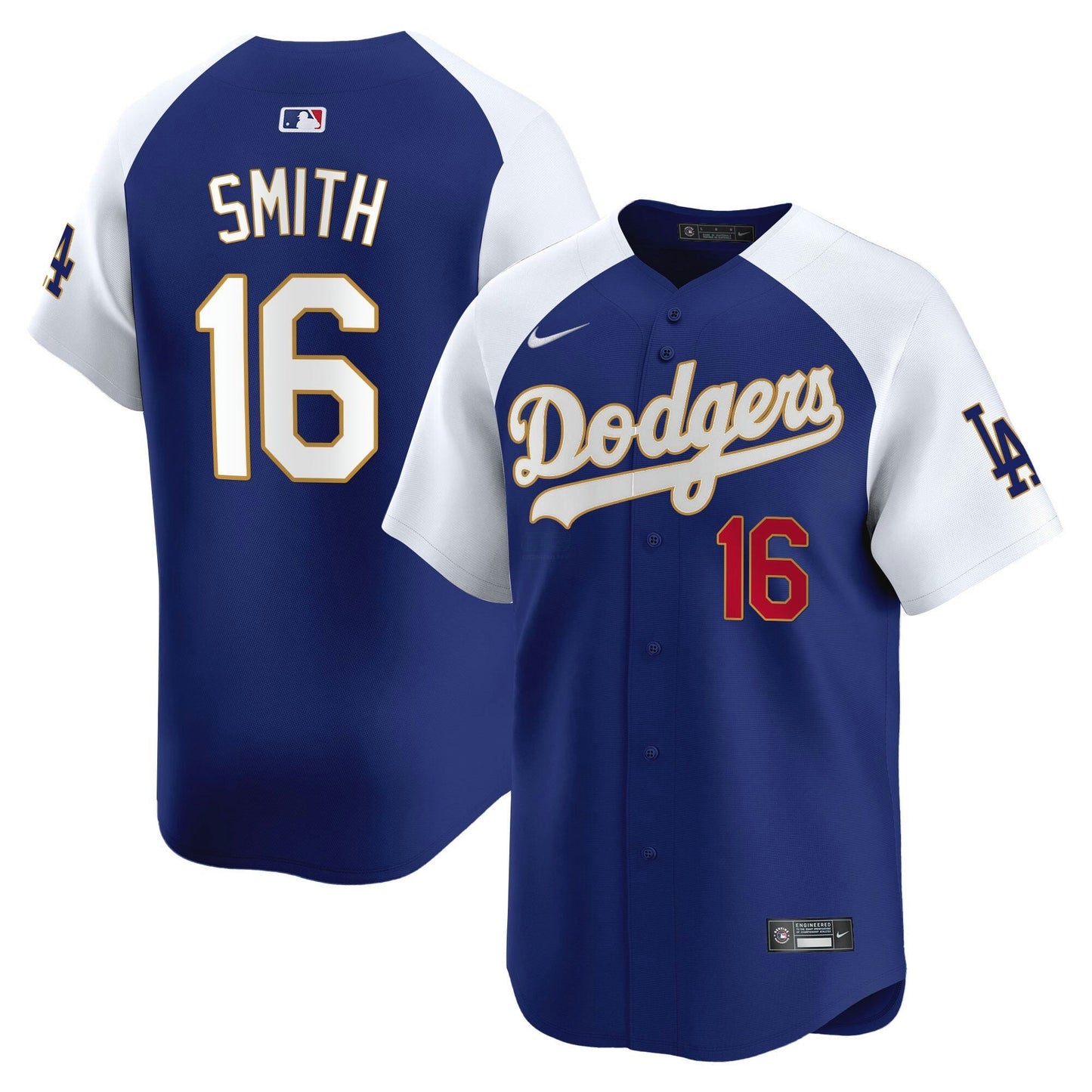 Camisa MLB Men’s Los Angeles Gold Trim Vapor Premier Limited Jersey