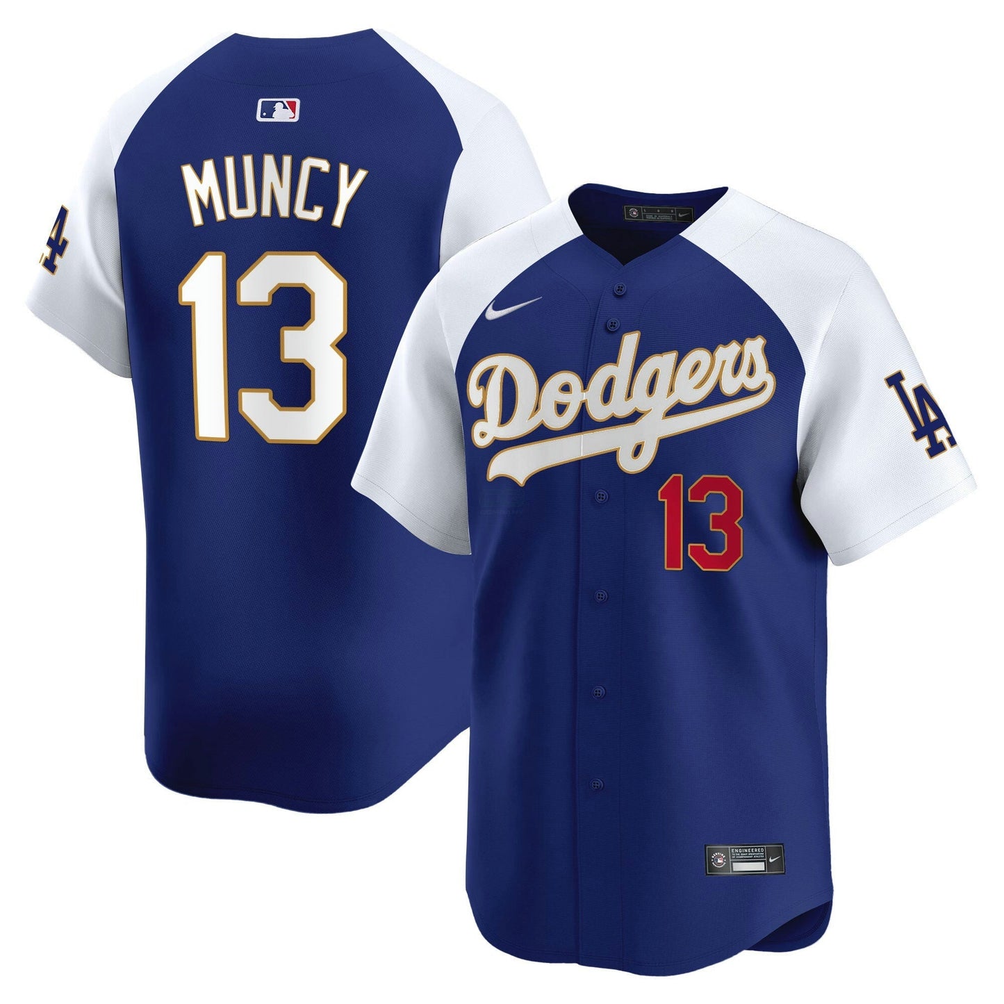 Camisa MLB Men’s Los Angeles Gold Trim Vapor Premier Limited Jersey