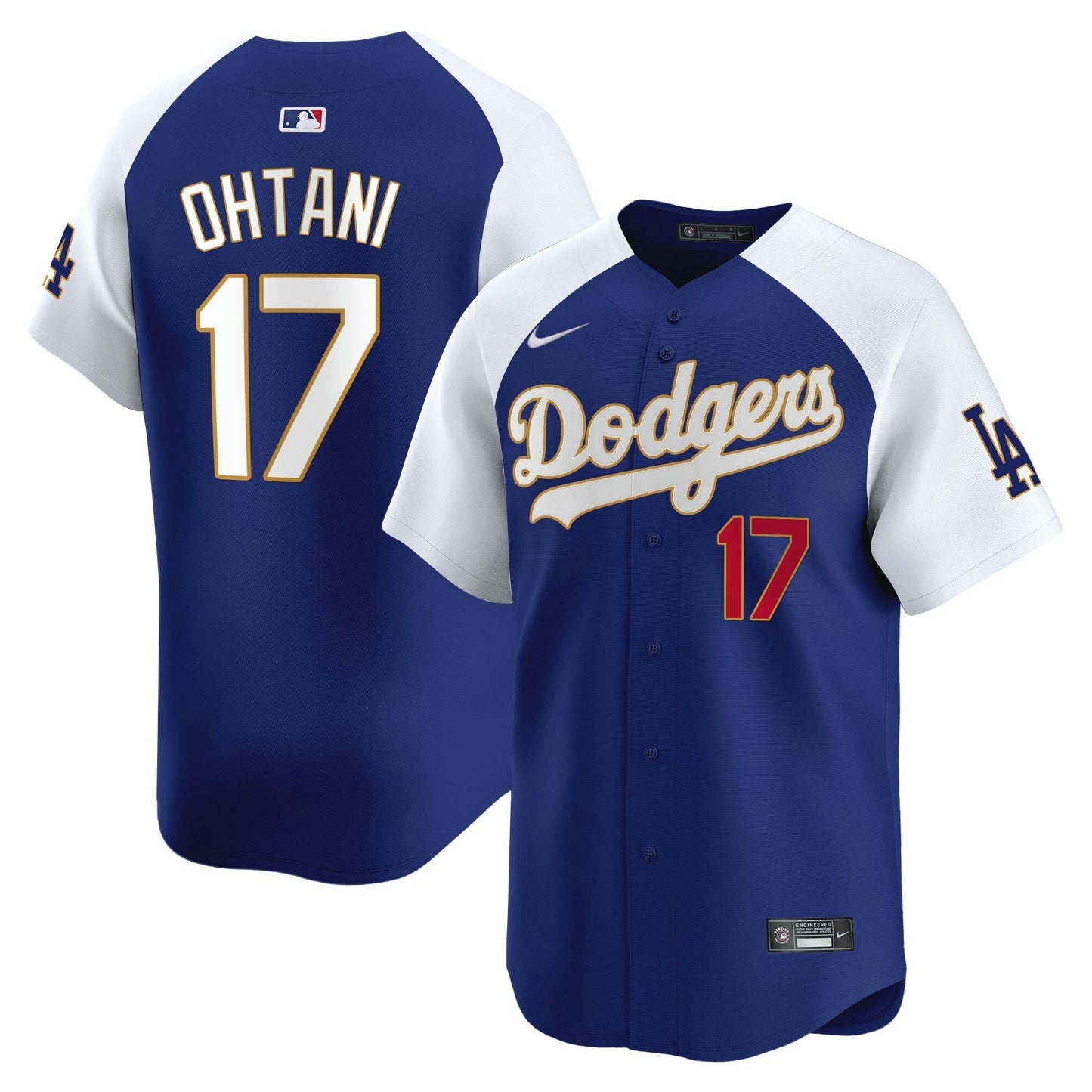 Camisa MLB Men’s Los Angeles Gold Trim Vapor Premier Limited Jersey