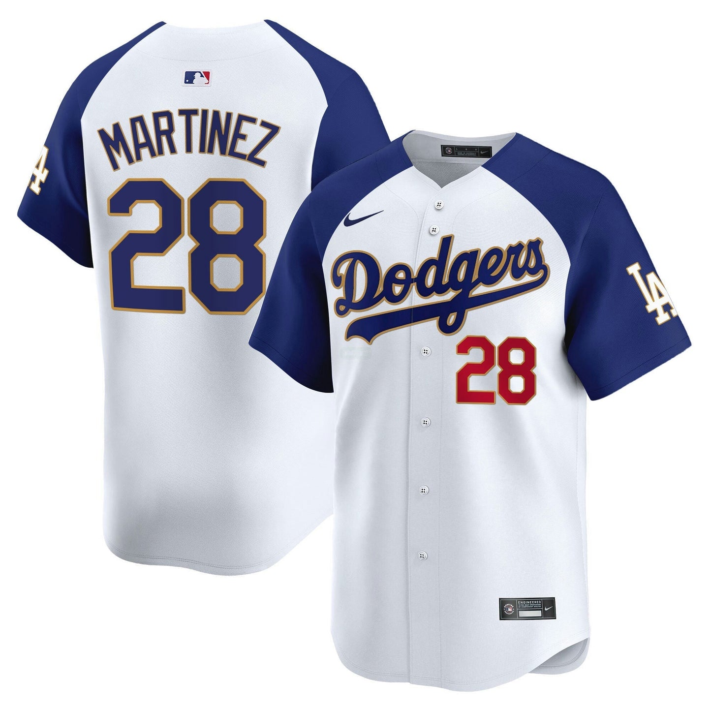 Camisa MLB Men’s Los Angeles Gold Trim Vapor Premier Limited Jersey