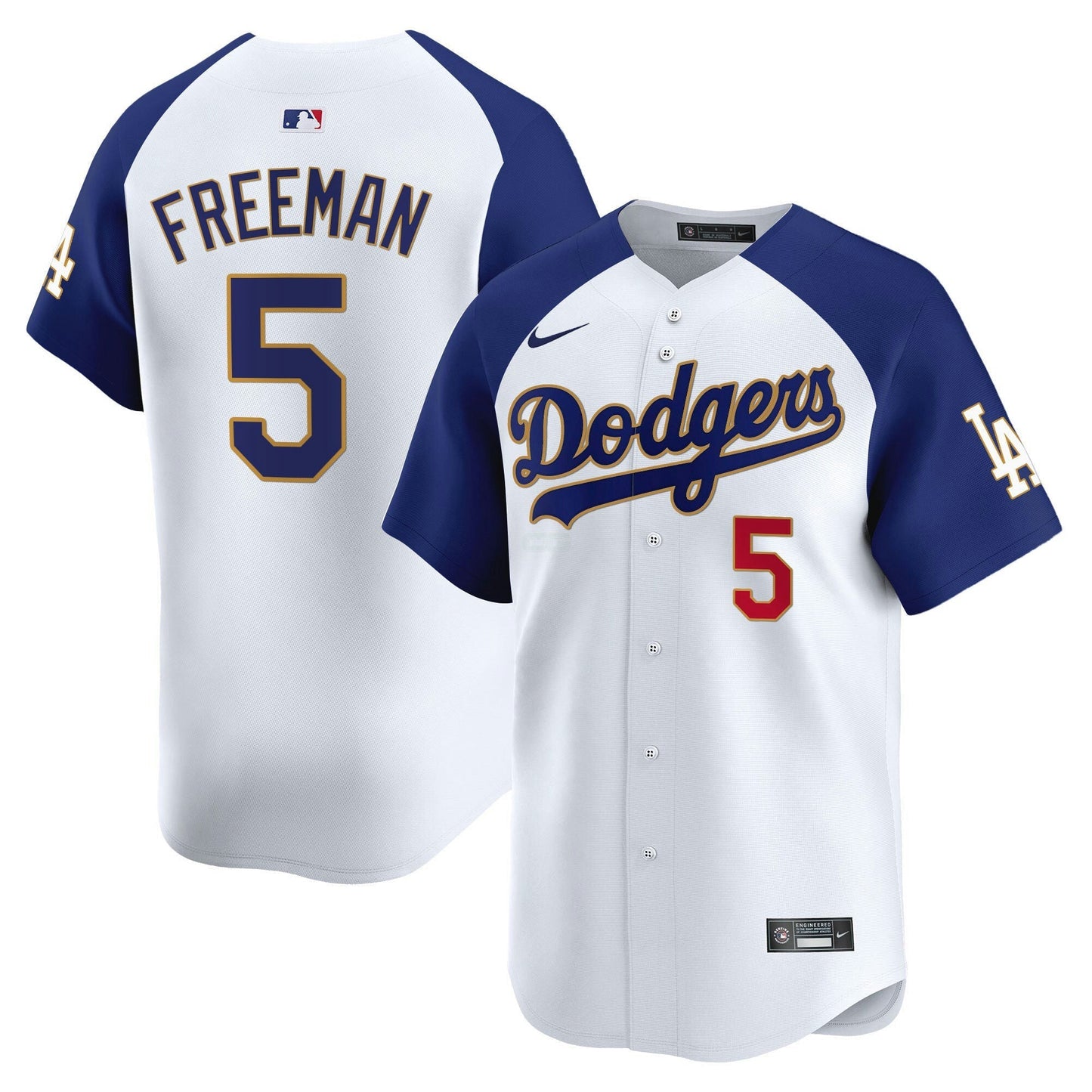 Camisa MLB Men’s Los Angeles Gold Trim Vapor Premier Limited Jersey