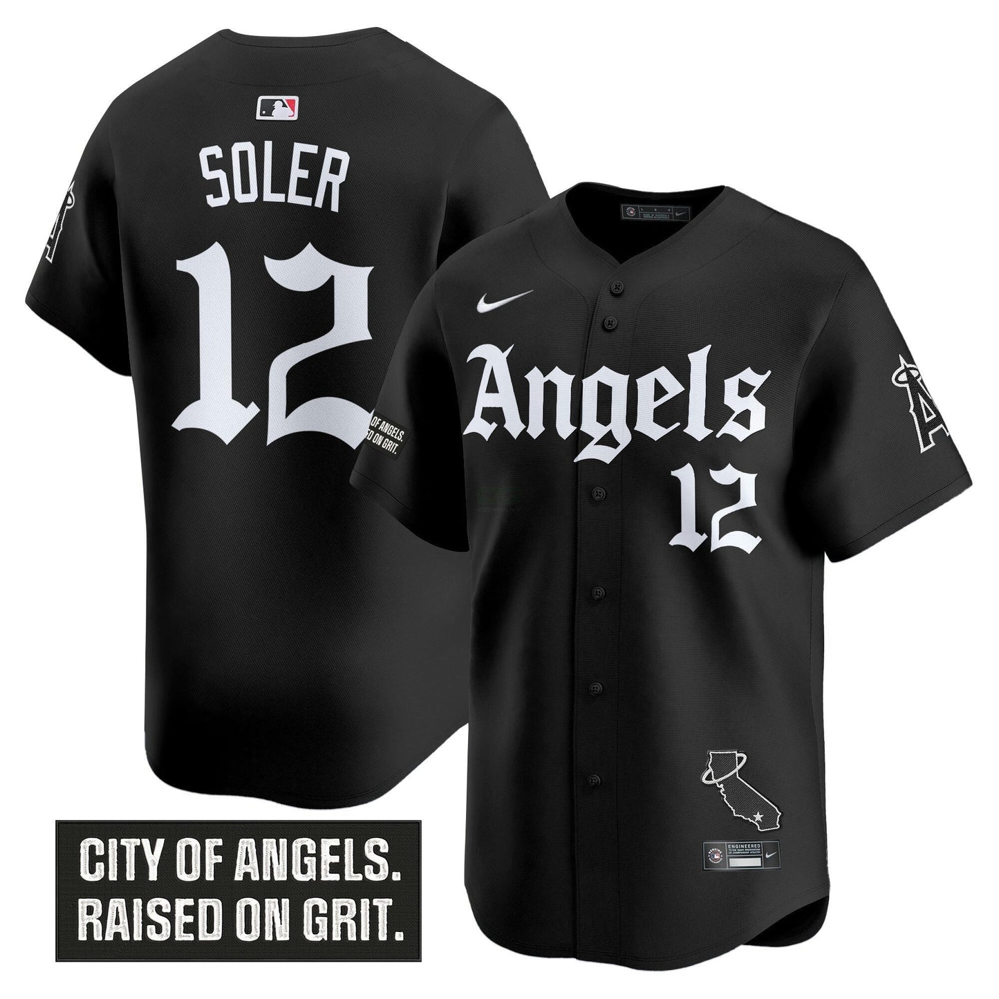 Camisa MLB Men’s Los Angeles ‘Gothic Halo Edition’ Vapor Premier Limited Jersey
