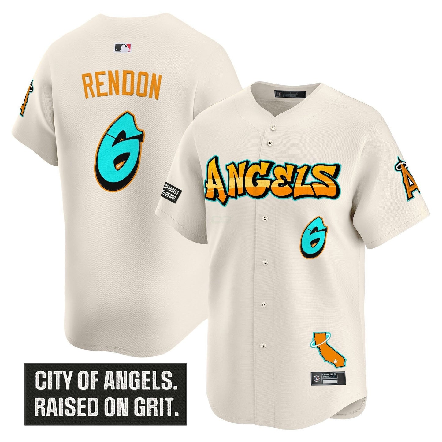 Camisa MLB Men’s Los Angeles ‘Graffiti Halo Drop Edition’ Vapor Premier Limited Jersey