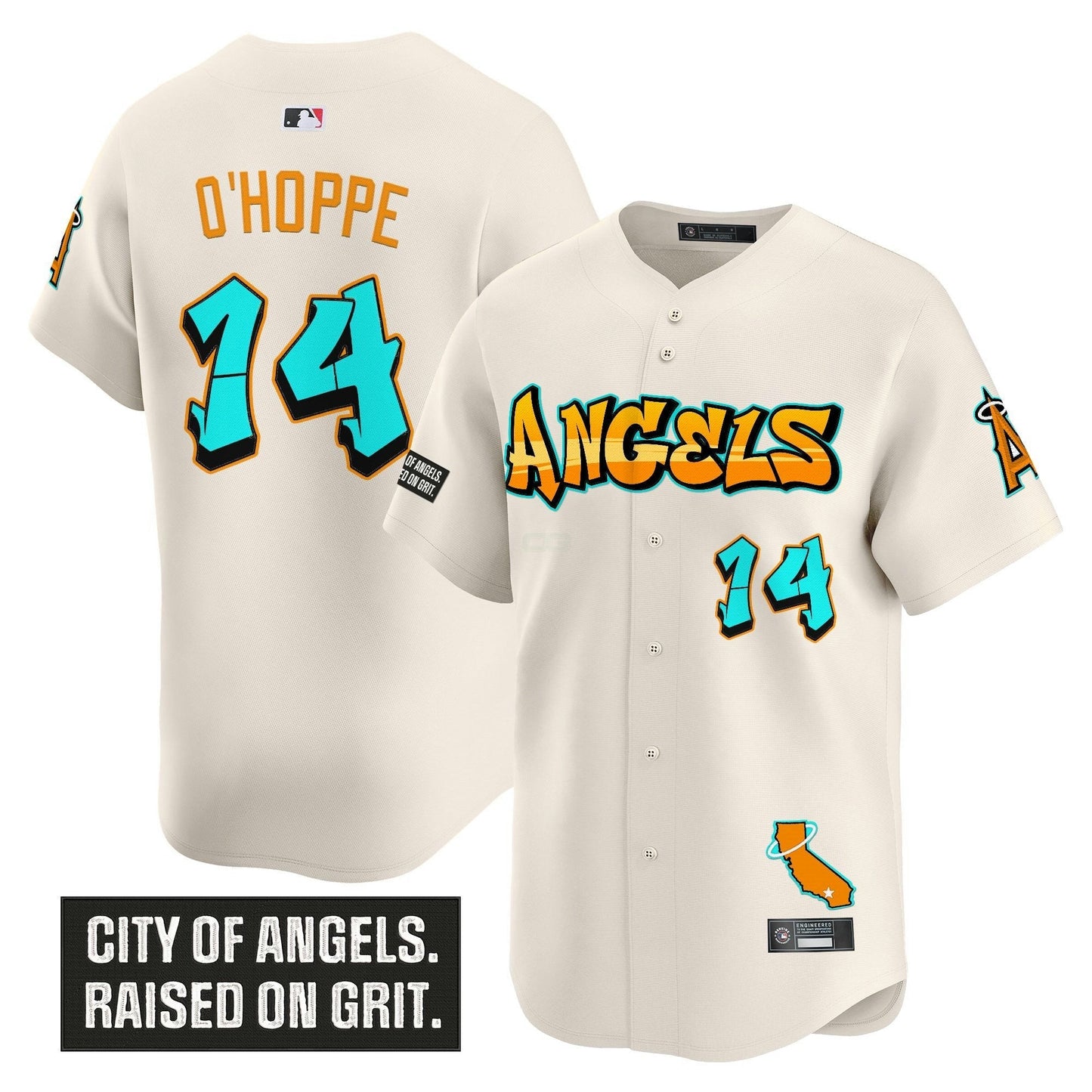 Camisa MLB Men’s Los Angeles ‘Graffiti Halo Drop Edition’ Vapor Premier Limited Jersey
