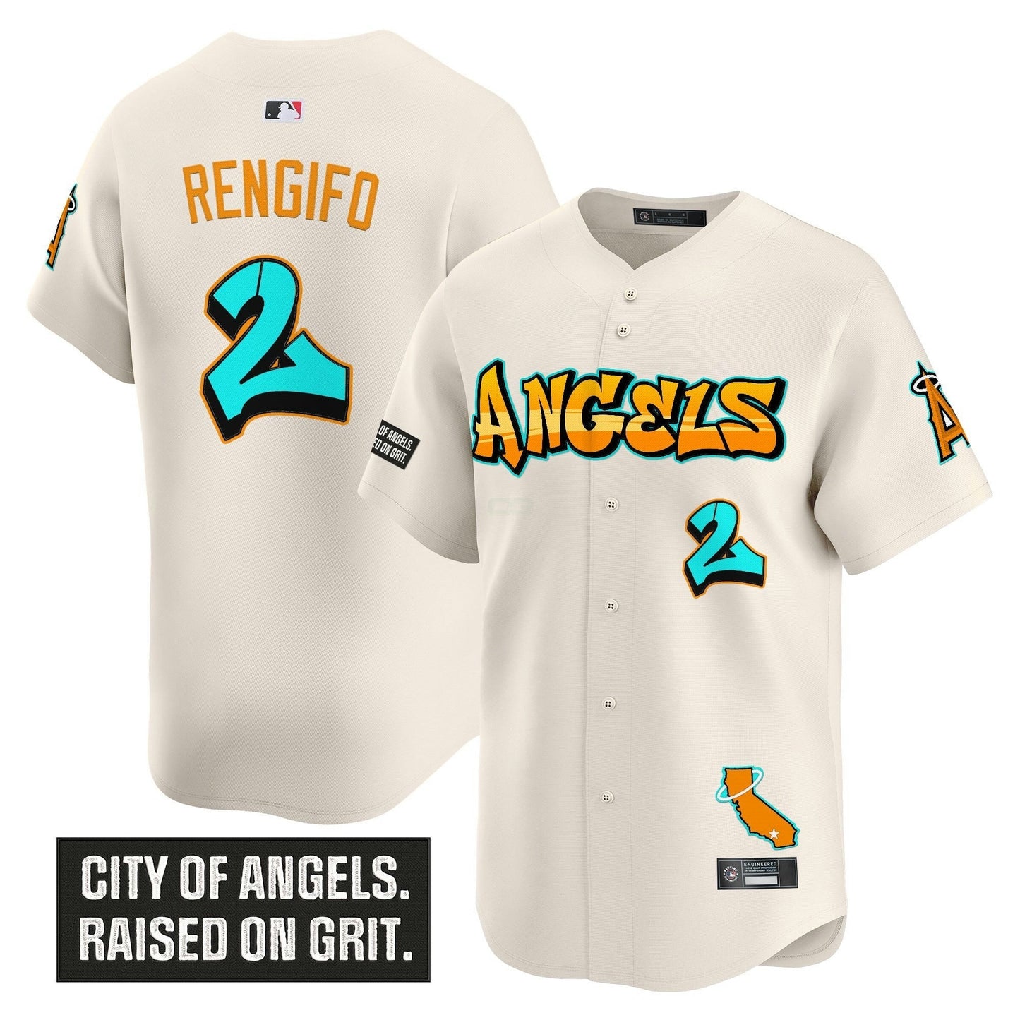 Camisa MLB Men’s Los Angeles ‘Graffiti Halo Drop Edition’ Vapor Premier Limited Jersey