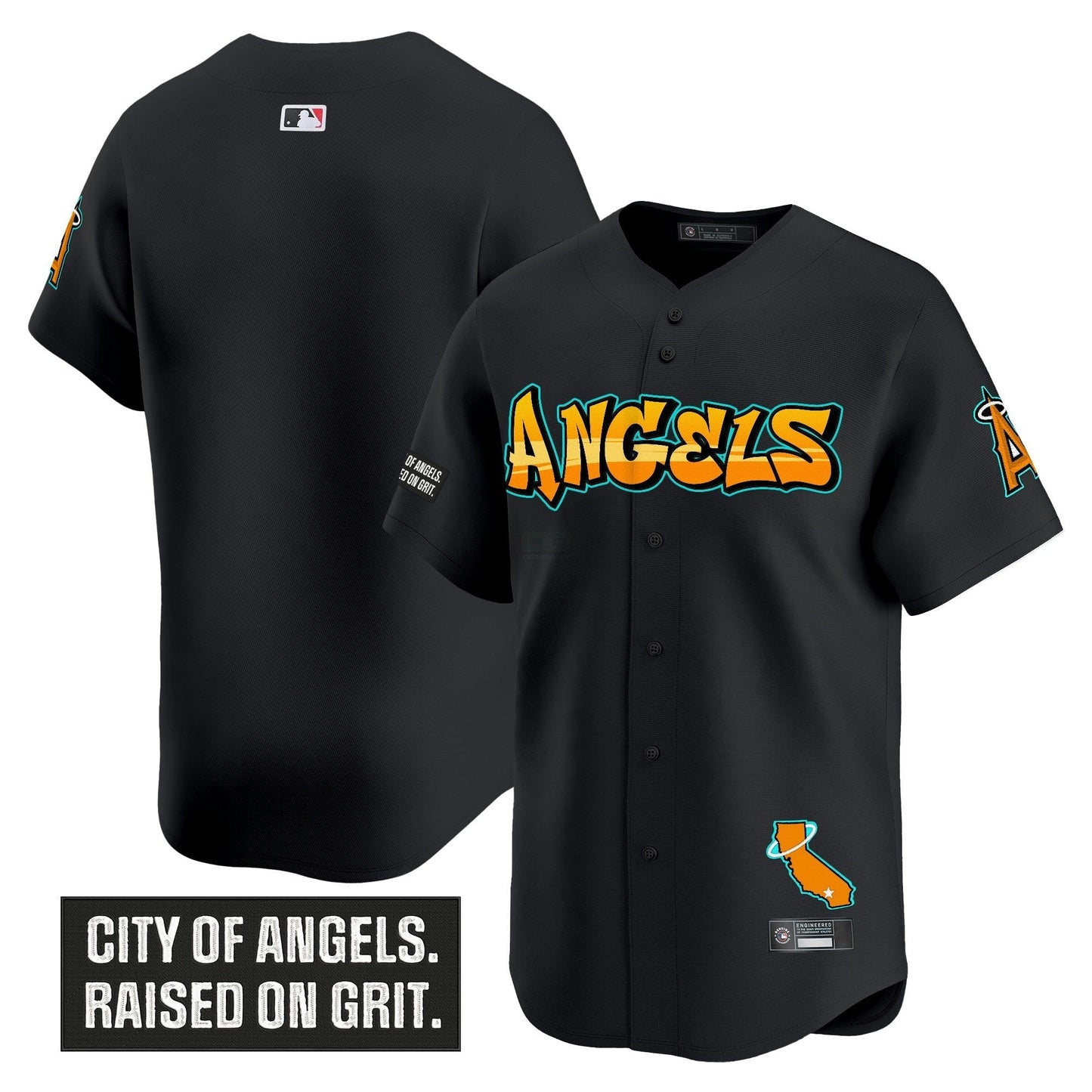 Camisa MLB Men’s Los Angeles ‘Graffiti Halo Drop Edition’ Vapor Premier Limited Jersey