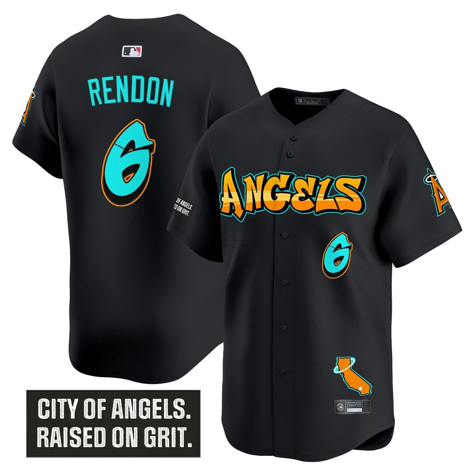 Camisa MLB Men’s Los Angeles ‘Graffiti Halo Drop Edition’ Vapor Premier Limited Jersey