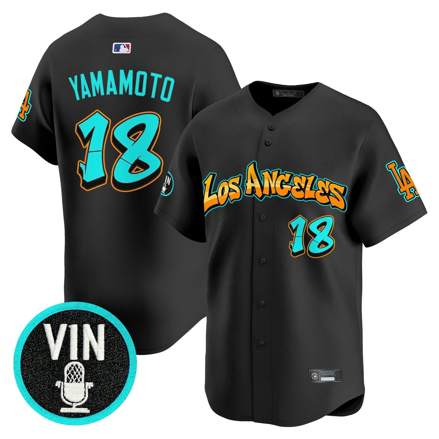 Camisa MLB Men’s Los Angeles ‘Graffiti Street Style Edition’ Vapor Premier Limited Jersey