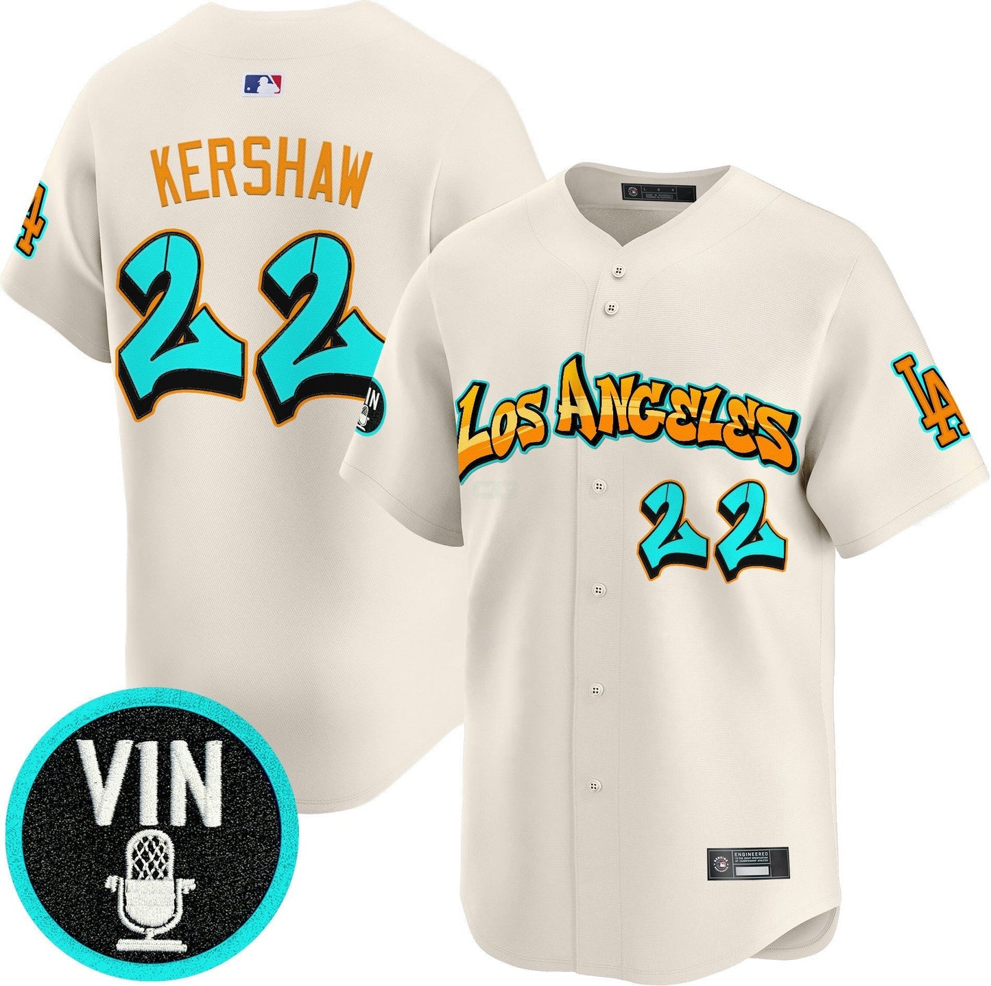 Camisa MLB Men’s Los Angeles ‘Graffiti Street Style Edition’ Vapor Premier Limited Jersey