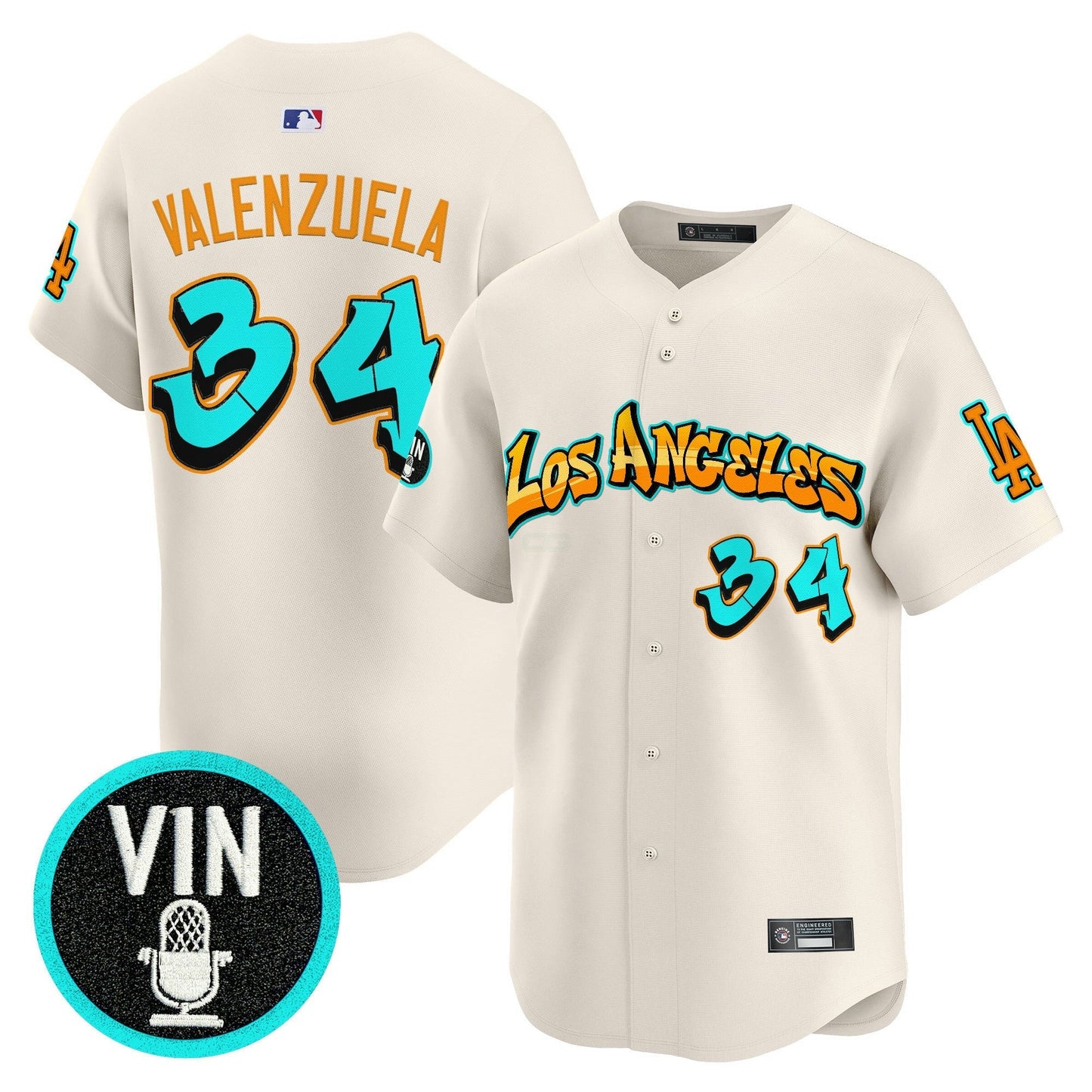 Camisa MLB Men’s Los Angeles ‘Graffiti Street Style Edition’ Vapor Premier Limited Jersey