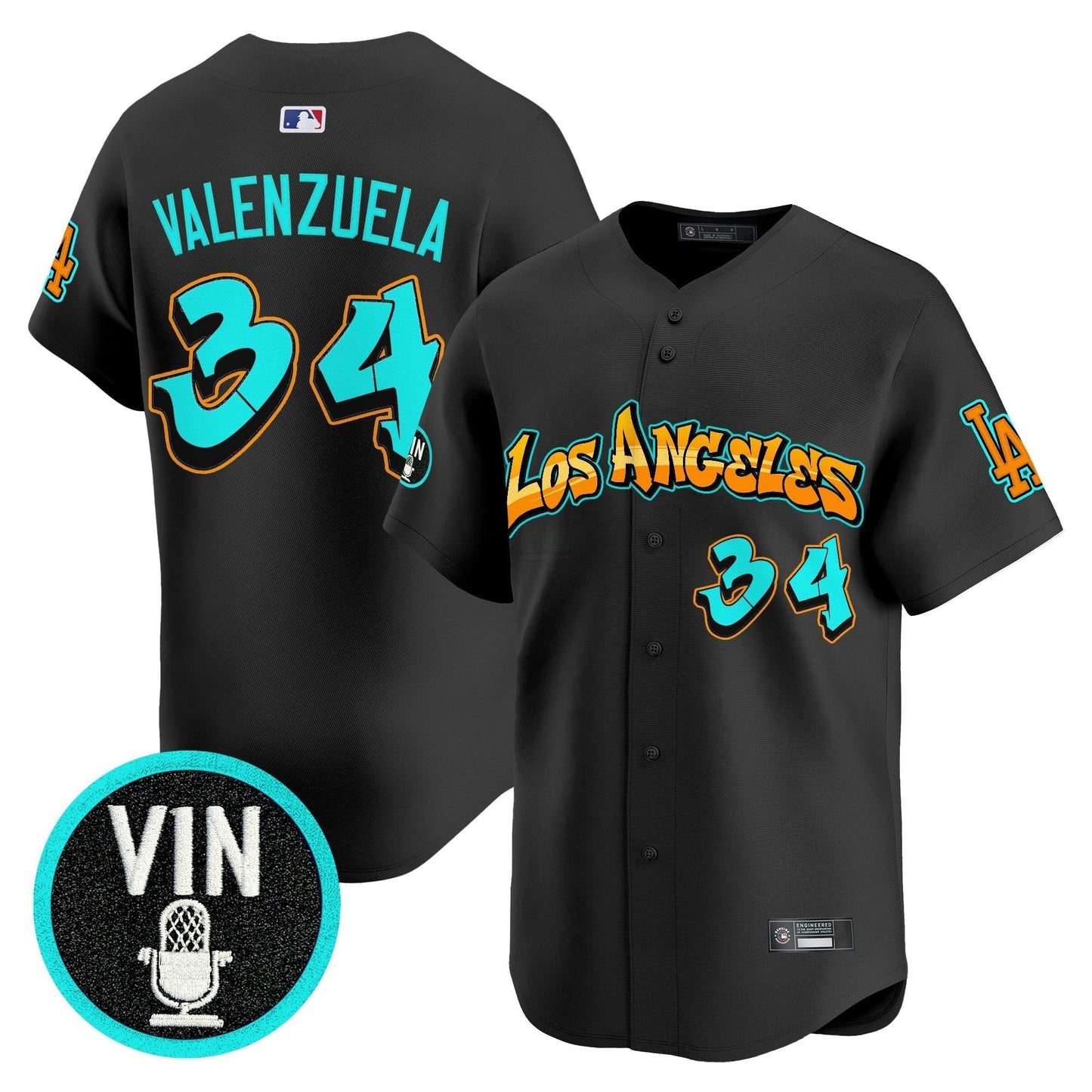 Camisa MLB Men’s Los Angeles ‘Graffiti Street Style Edition’ Vapor Premier Limited Jersey