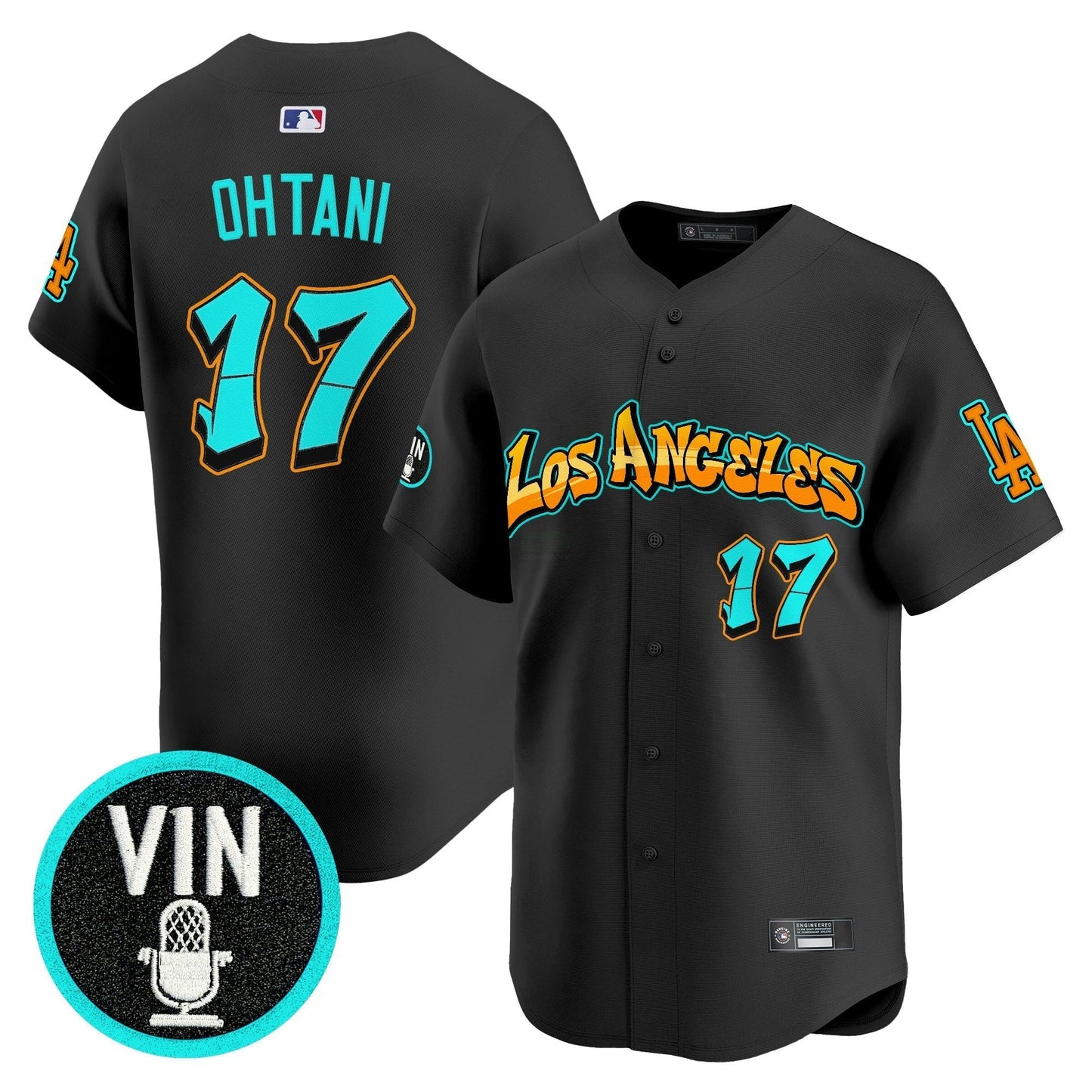 Camisa MLB Men’s Los Angeles ‘Graffiti Street Style Edition’ Vapor Premier Limited Jersey