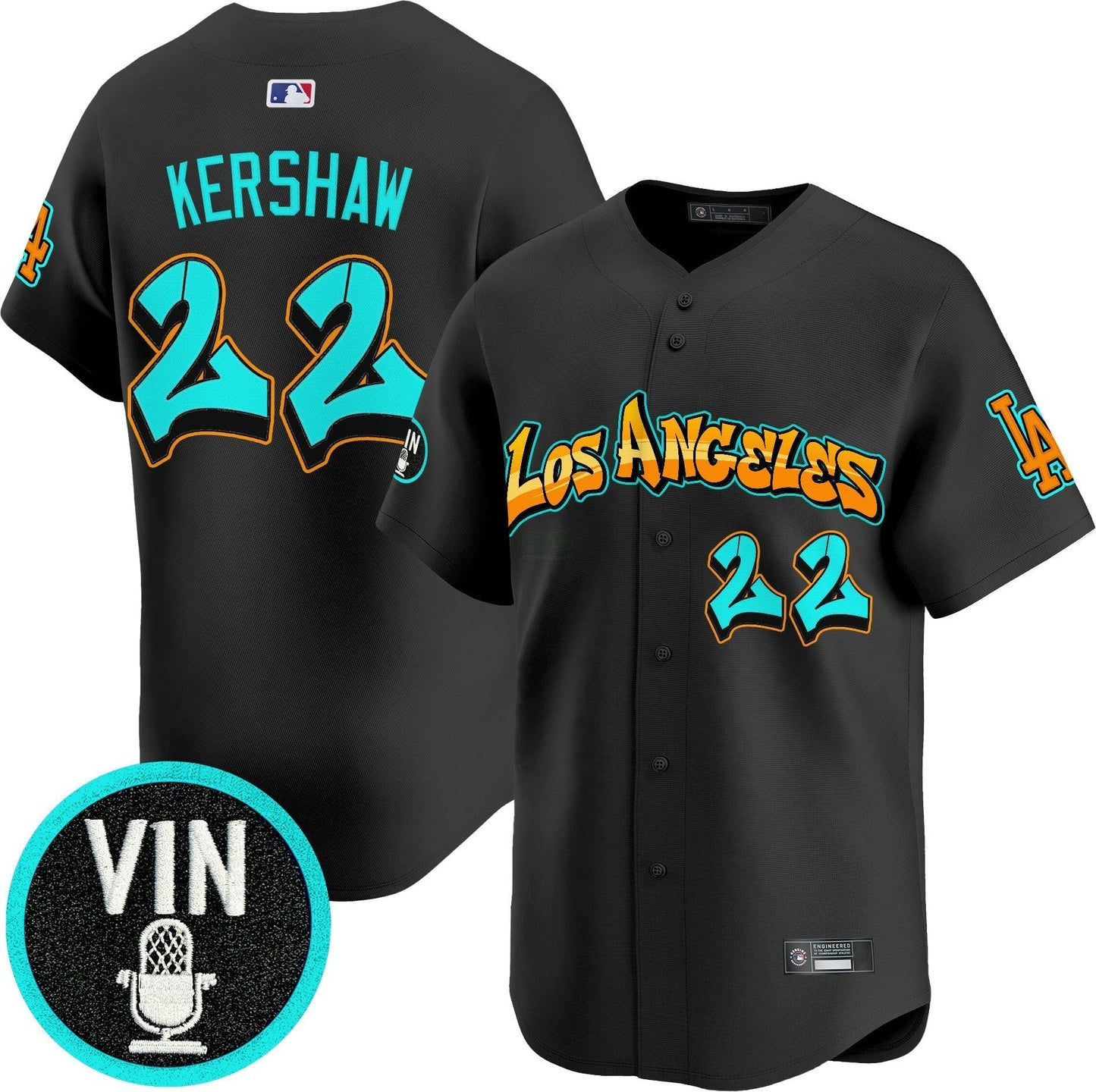 Camisa MLB Men’s Los Angeles ‘Graffiti Street Style Edition’ Vapor Premier Limited Jersey