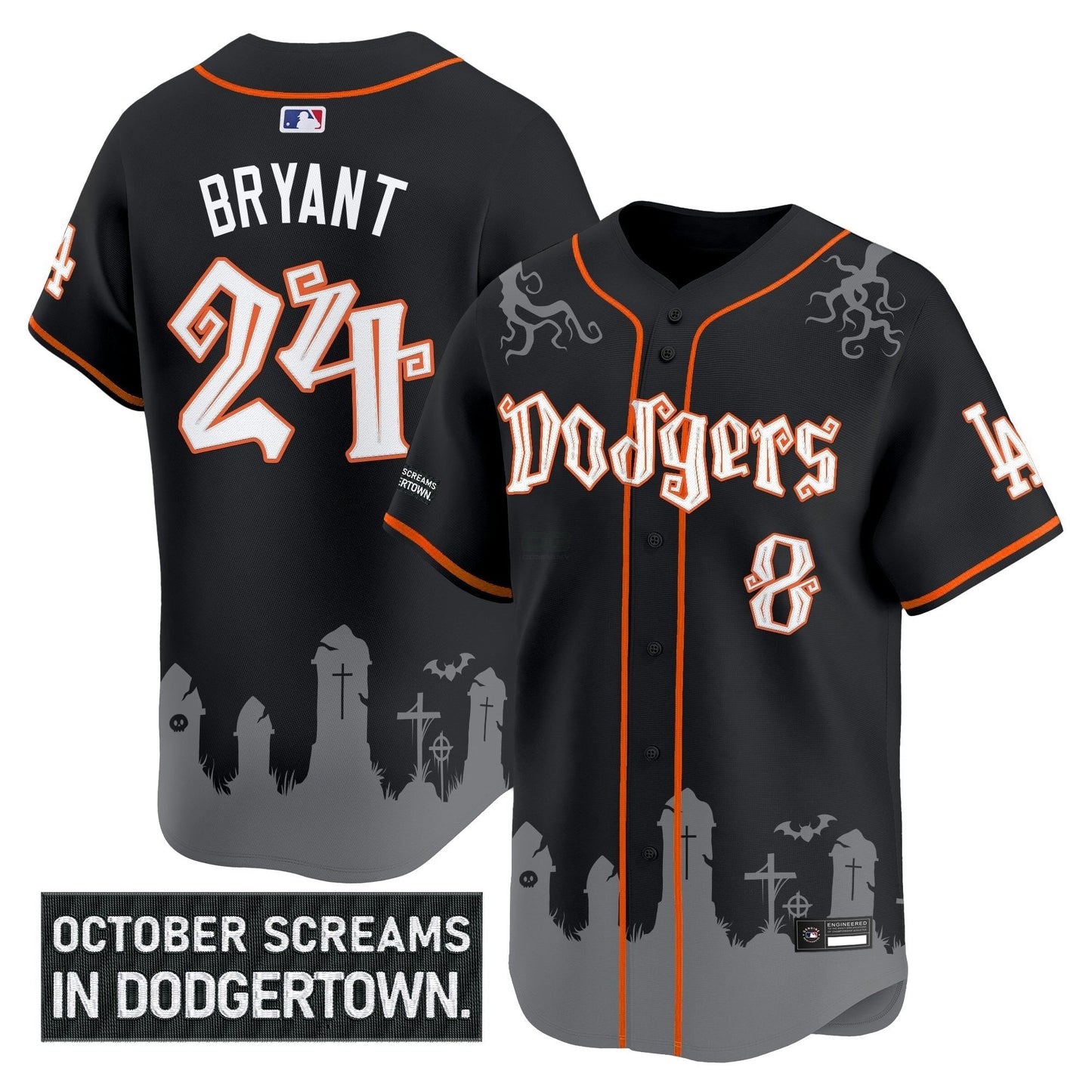 Camisa MLB Men’s Los Angeles ‘Halloween Edition’ Premier Limited Jersey – Stitched