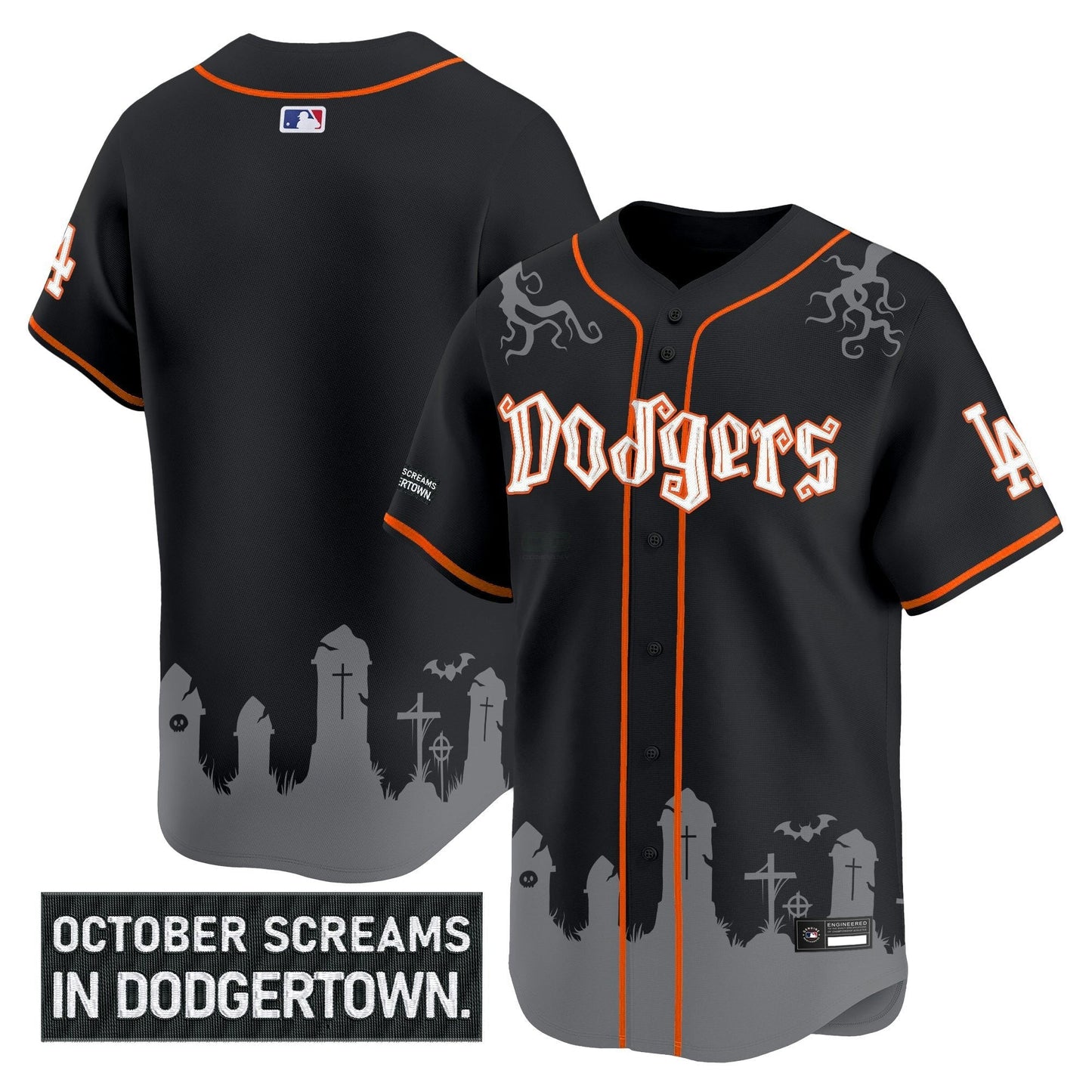 Camisa MLB Men’s Los Angeles ‘Halloween Edition’ Premier Limited Jersey – Stitched