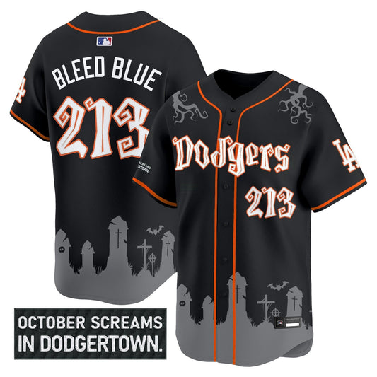 Camisa MLB Men’s Los Angeles ‘Halloween Edition’ Premier Limited Jersey – Stitched