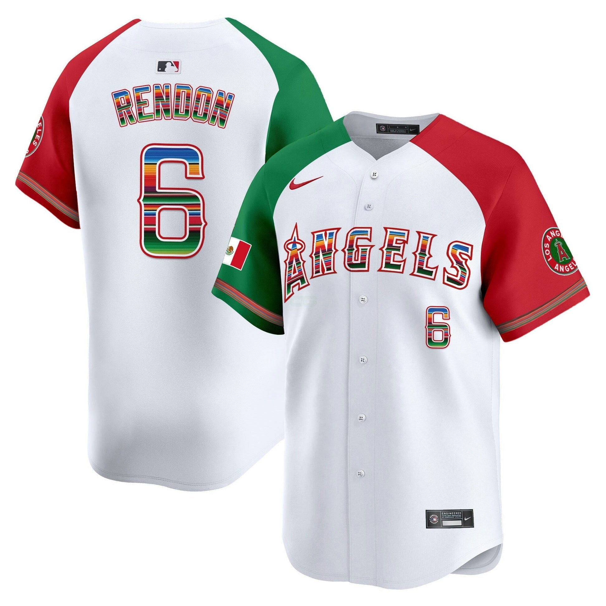 Camisa MLB Los Angeles Angels Men’s Los Angeles Mexico Vapor Premier Limited Jersey