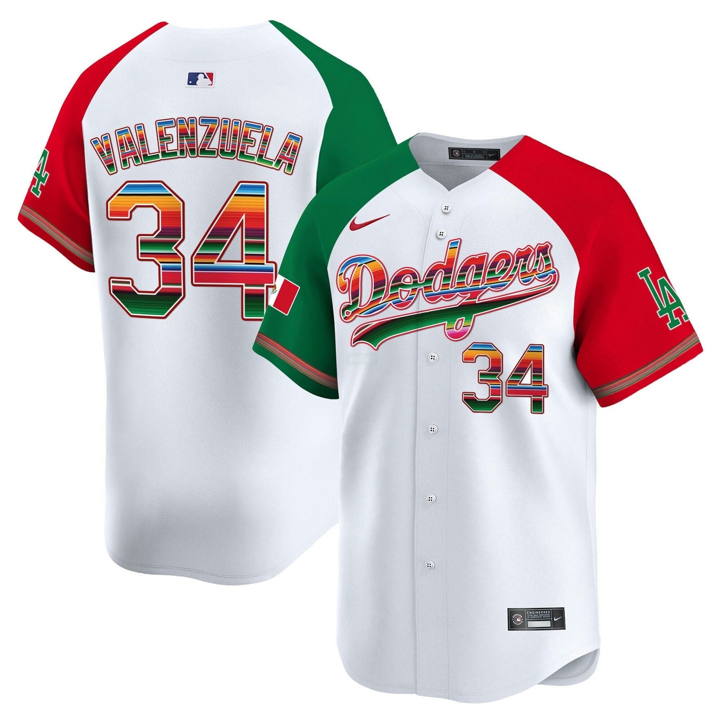 Camisa MLB Los Angeles Dodgers Men’s Los Angeles Mexico Vapor Premier Limited Jersey