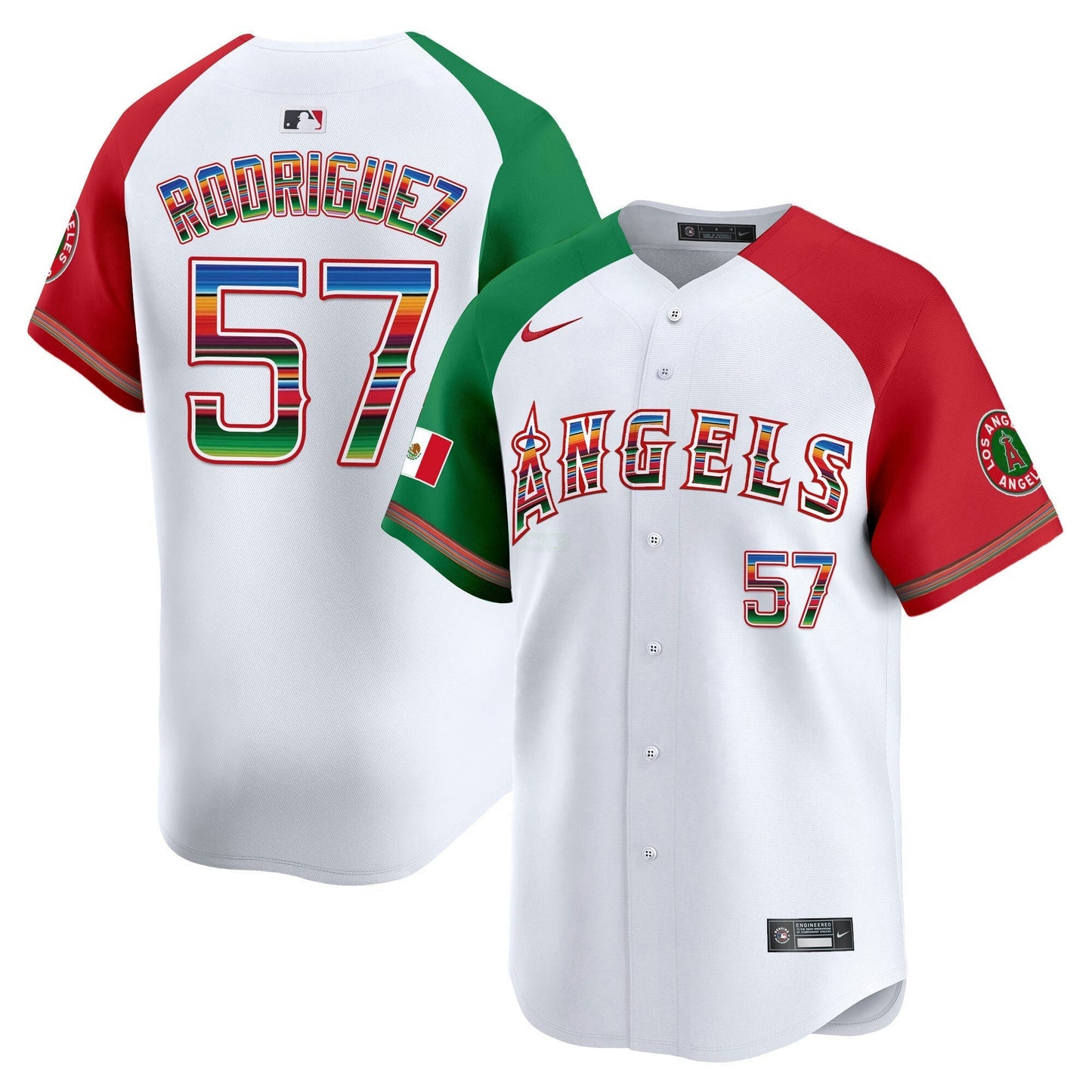 Camisa MLB Los Angeles Angels Men’s Los Angeles Mexico Vapor Premier Limited Jersey