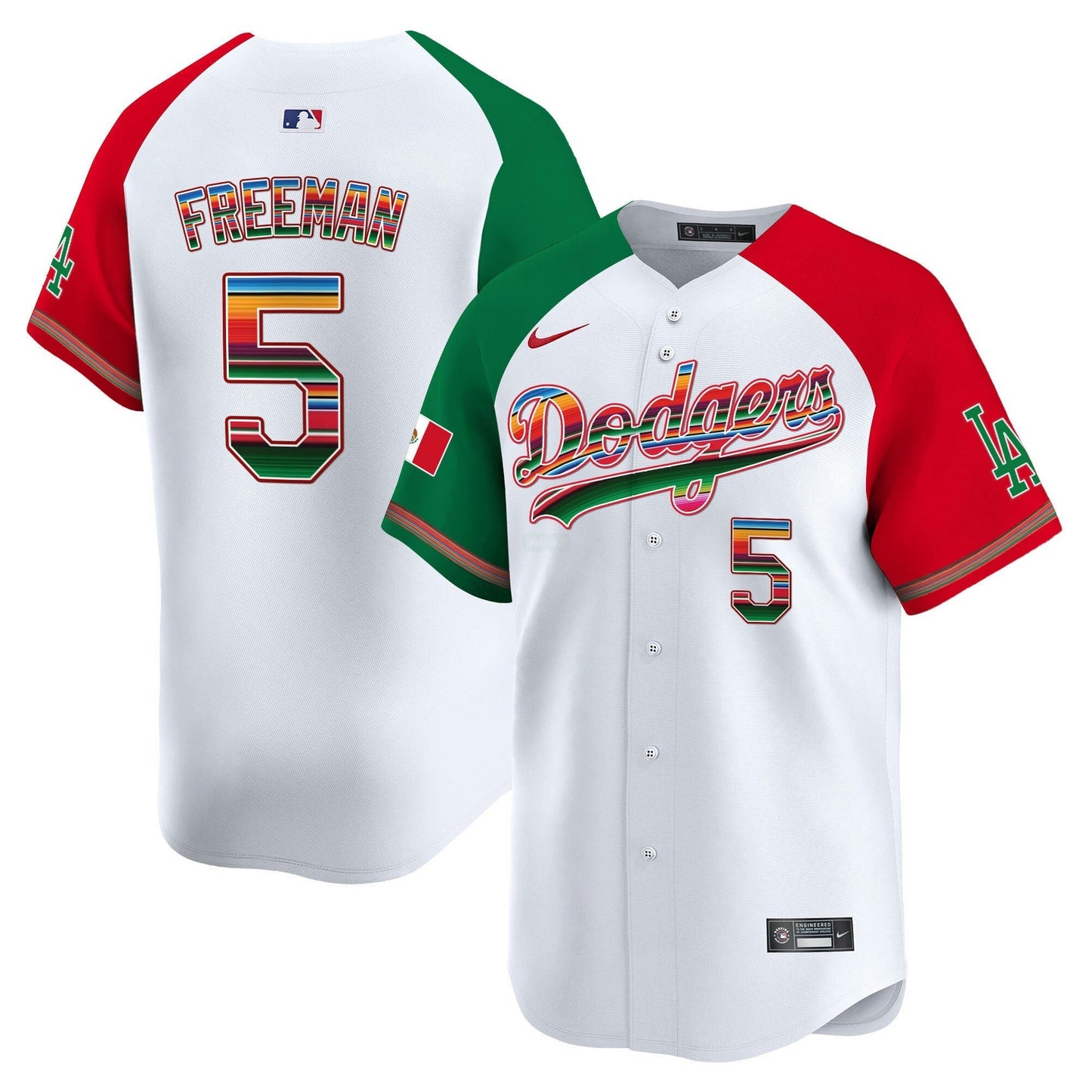Camisa MLB Los Angeles Dodgers Men’s Los Angeles Mexico Vapor Premier Limited Jersey