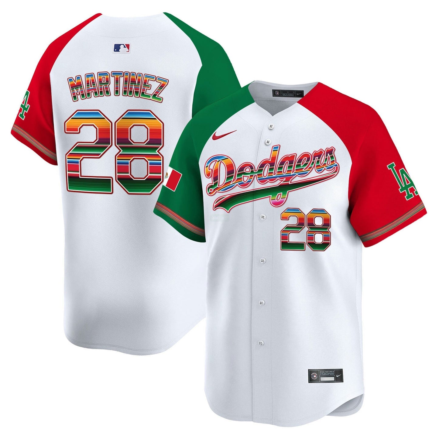 Camisa MLB Los Angeles Dodgers Men’s Los Angeles Mexico Vapor Premier Limited Jersey