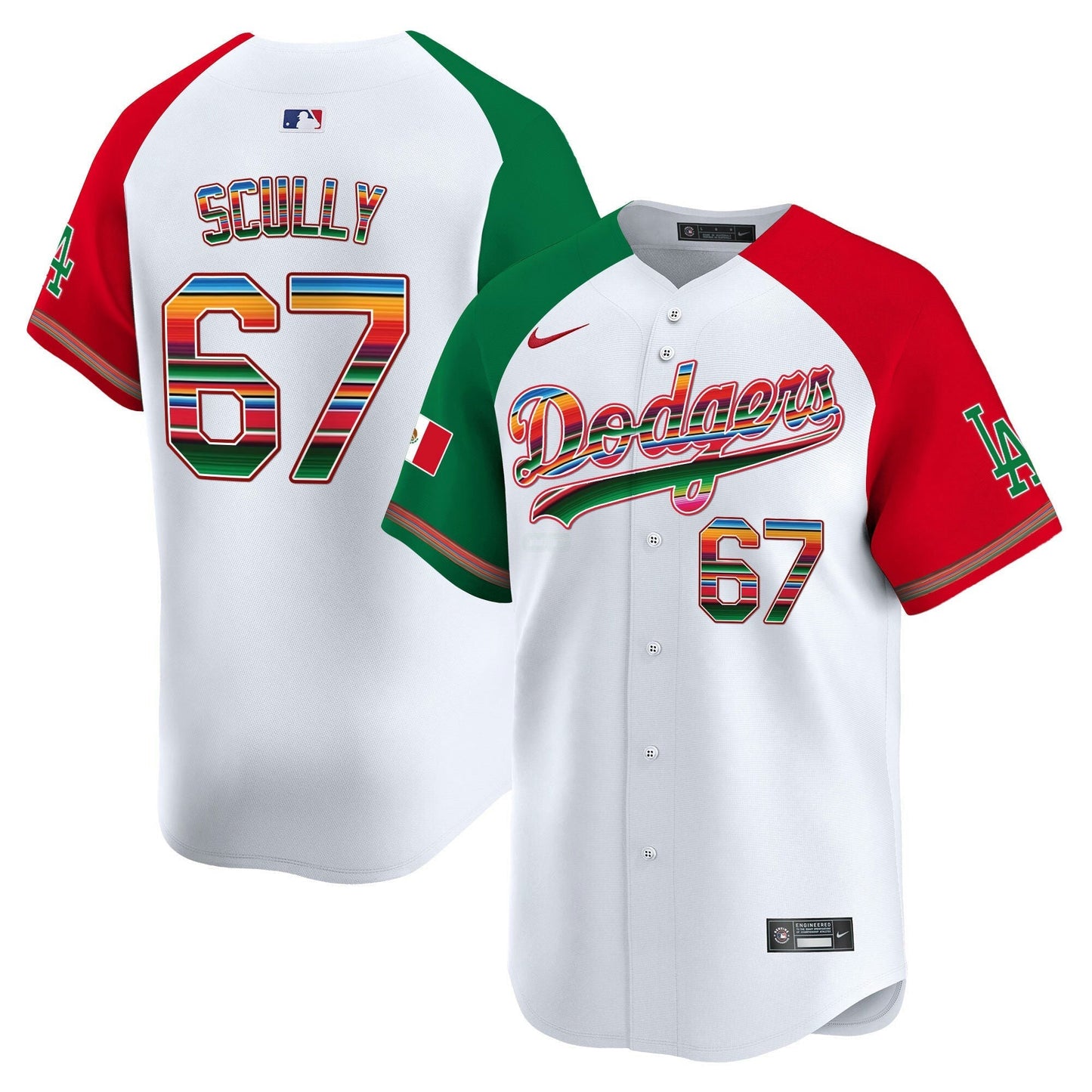 Camisa MLB Los Angeles Dodgers Men’s Los Angeles Mexico Vapor Premier Limited Jersey