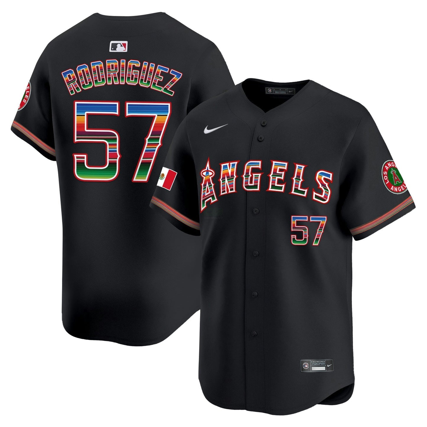 Camisa MLB Los Angeles Angels Men’s Los Angeles Mexico Vapor Premier Limited Jersey