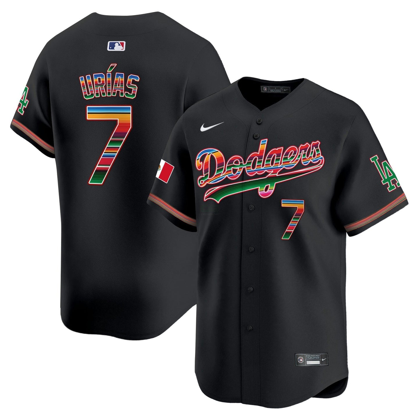 Camisa MLB Los Angeles Dodgers Men’s Los Angeles Mexico Vapor Premier Limited Jersey