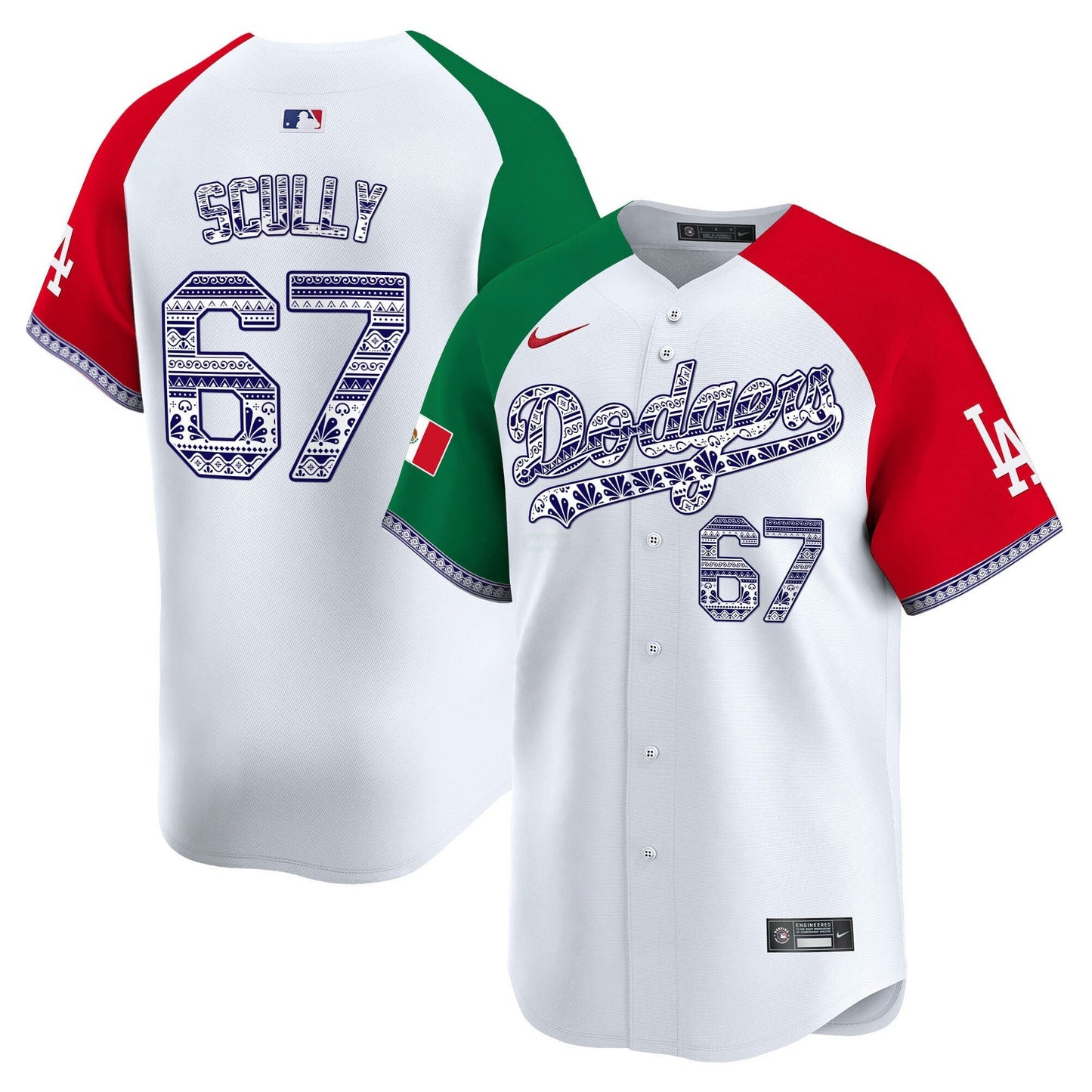 Camisa MLB Men’s Los Angeles Mexico Vapor Premier Limited Jersey V3