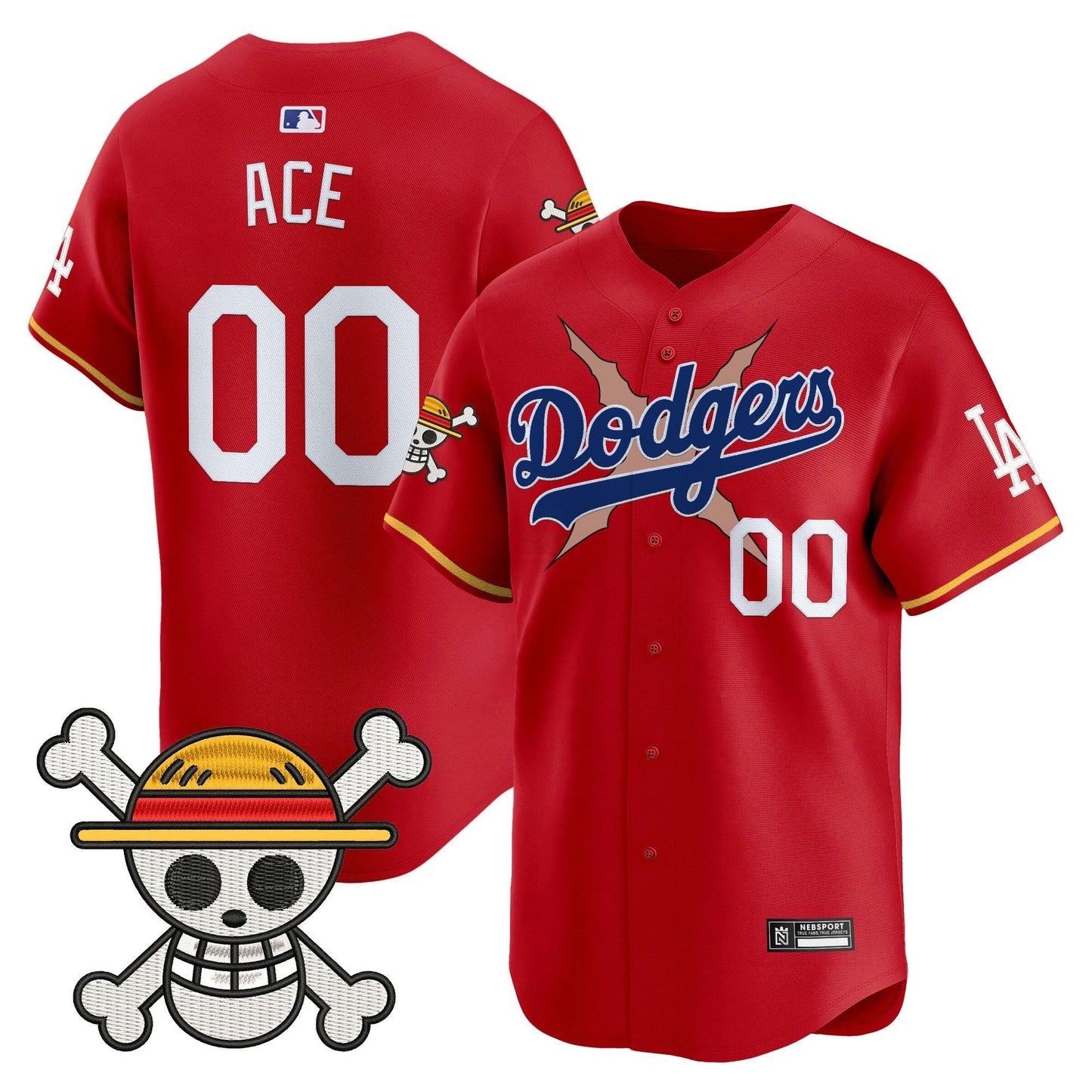 Camisa MLB Men’s Los Angeles x One Piece 2025 Vapor Premier Limited Jersey – Stitched