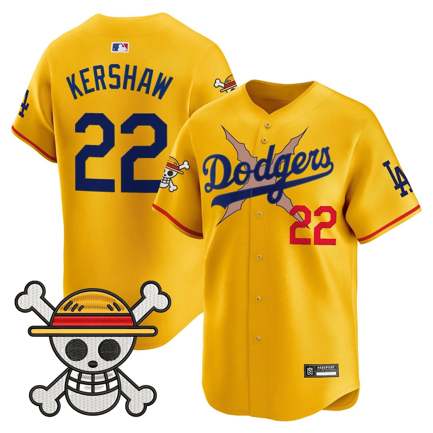 Camisa MLB Men’s Los Angeles x One Piece 2025 Vapor Premier Limited Jersey – Stitched