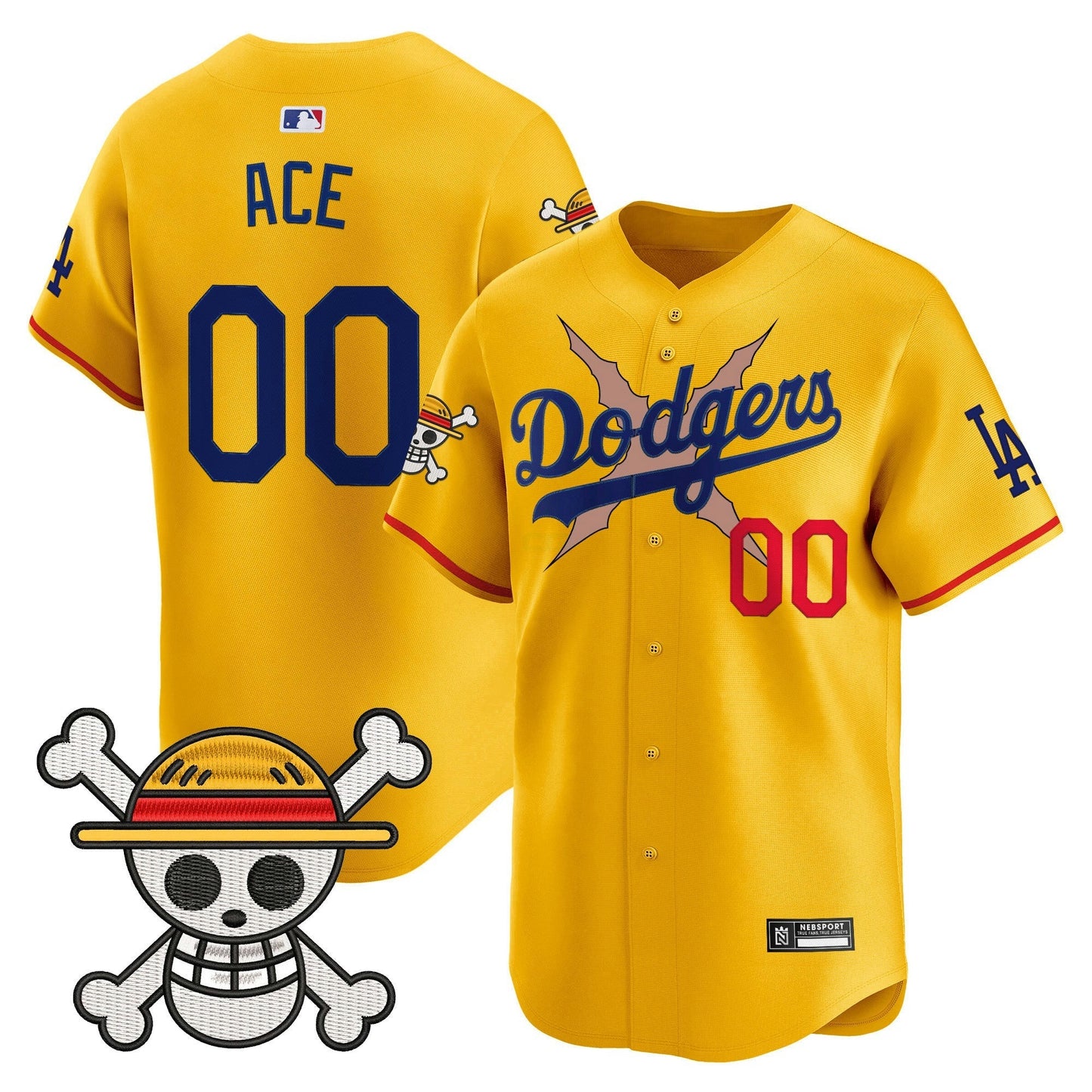 Camisa MLB Men’s Los Angeles x One Piece 2025 Vapor Premier Limited Jersey – Stitched
