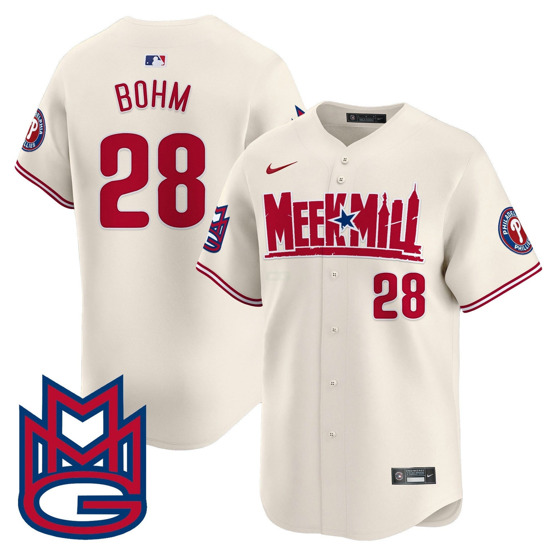 Camisa MLB Men’s Meek Mill Vapor Premier Limited Jersey