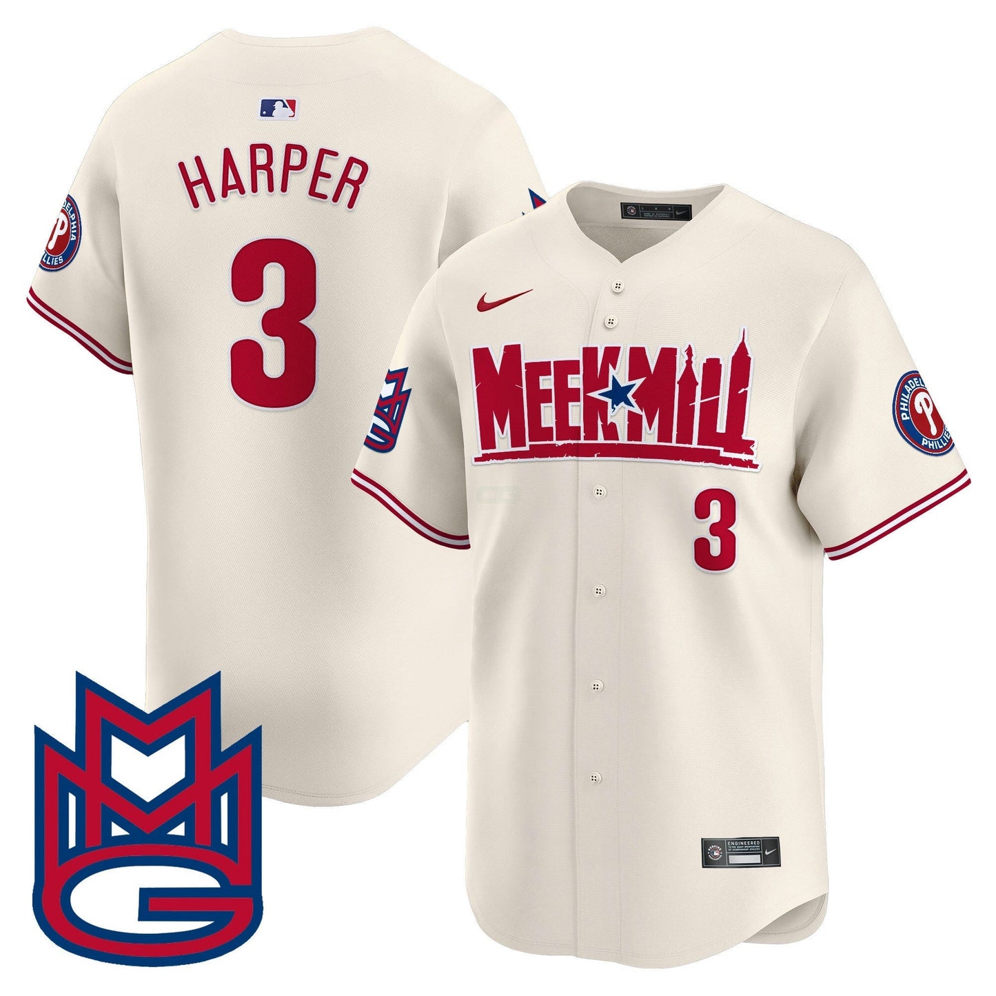 Camisa MLB Men’s Meek Mill Vapor Premier Limited Jersey
