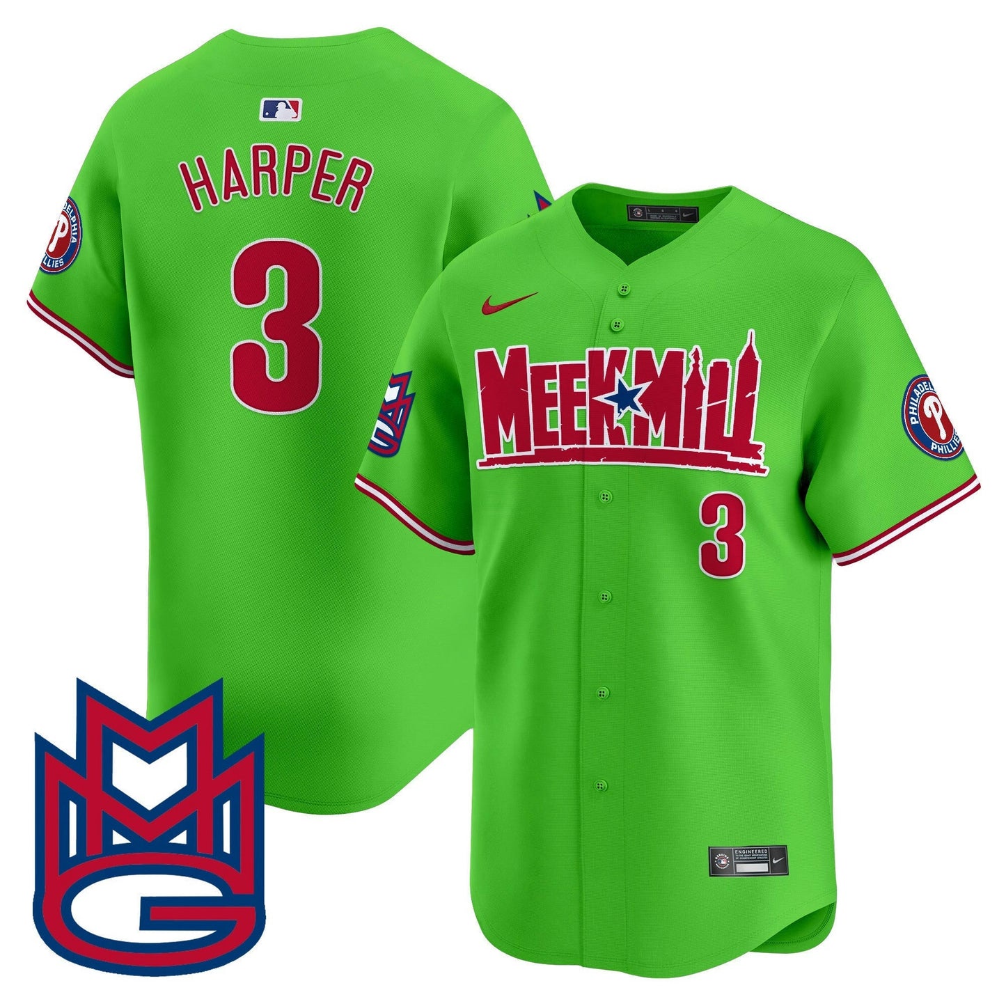 Camisa MLB Men’s Meek Mill Vapor Premier Limited Jersey