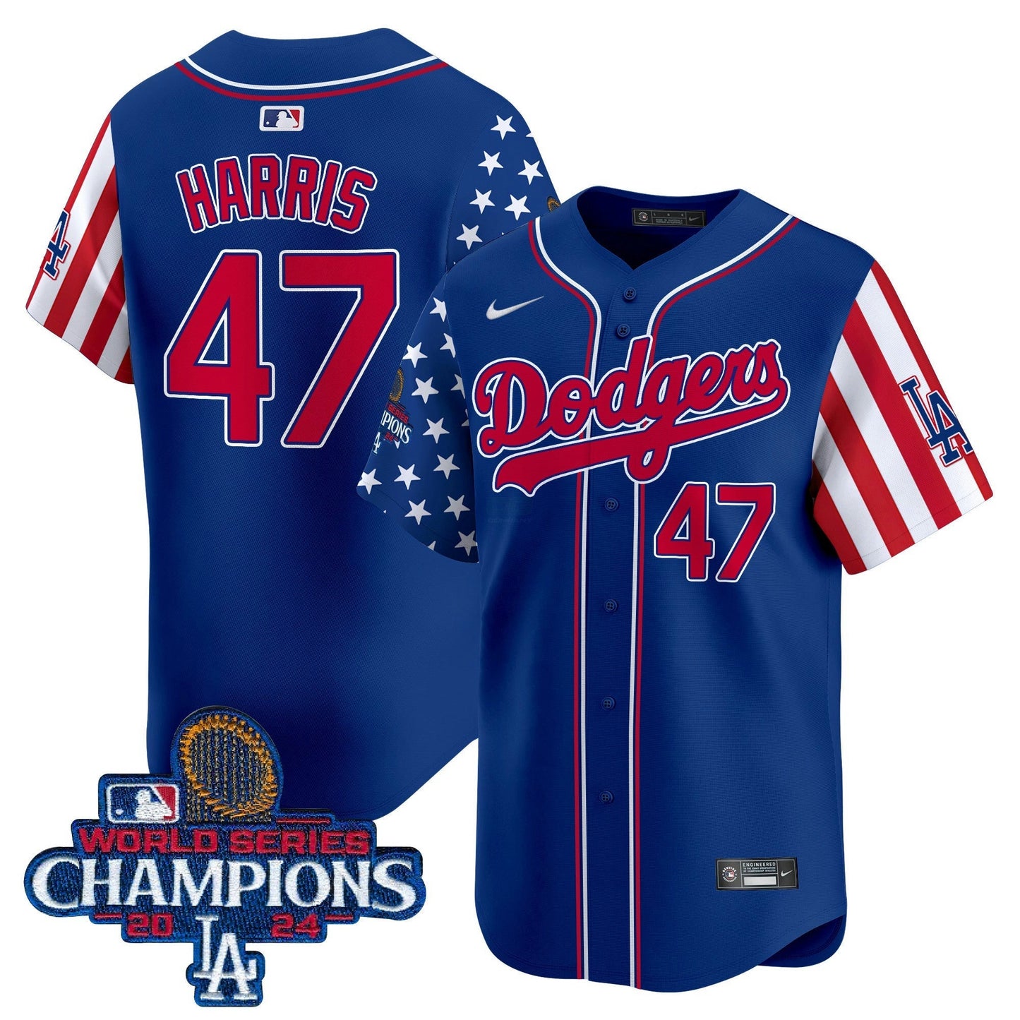 Camisa MLB Men’s Memorial Day & 2024 World Series Champions Vapor Premier Limited Jersey